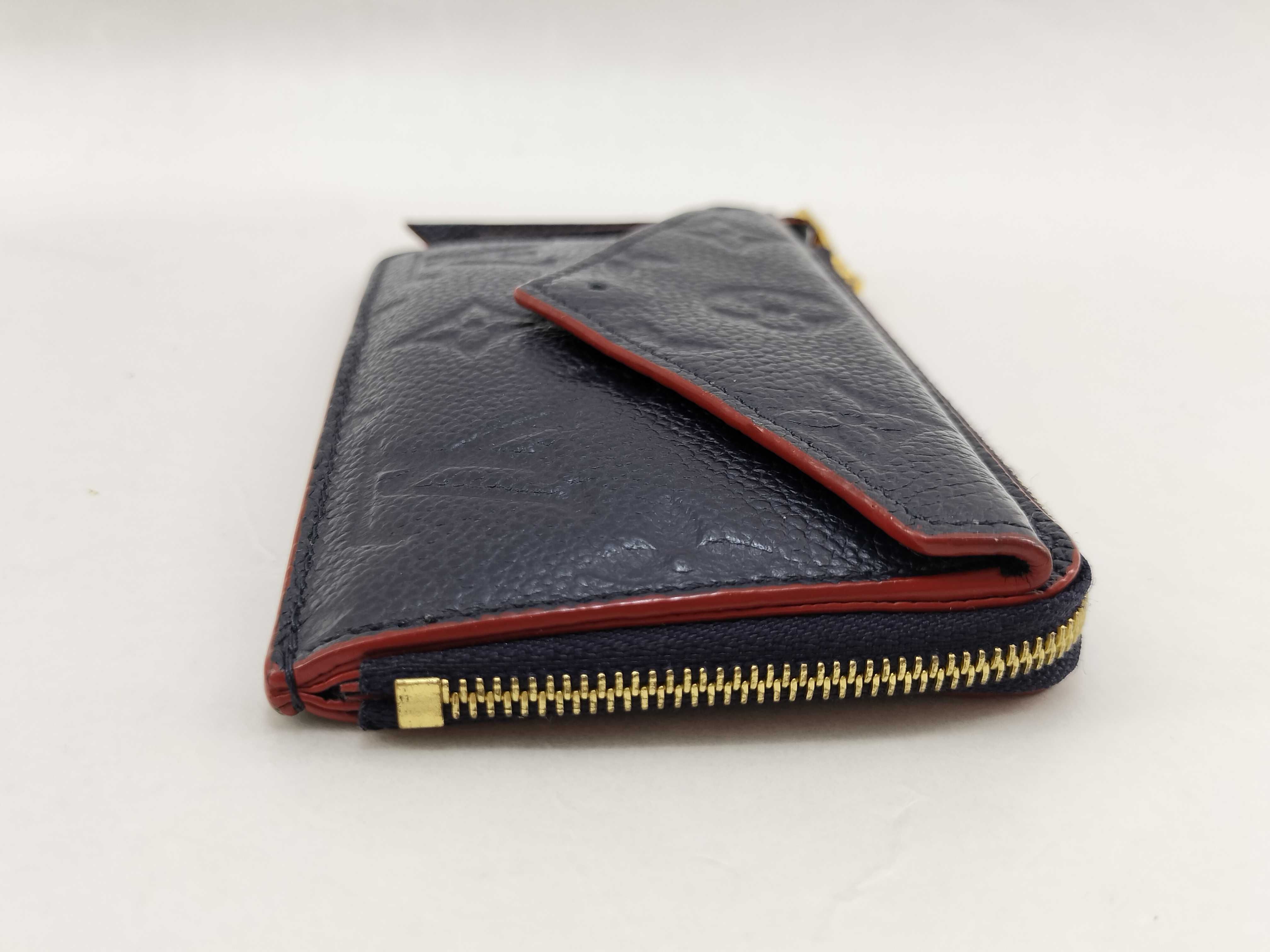 Monogram Empreinte Louis Vuitton Monogram Empreinte Portecart Recto Verso Marine Rouge M69420 IC card detected, snap closure broken, coin case — view 6