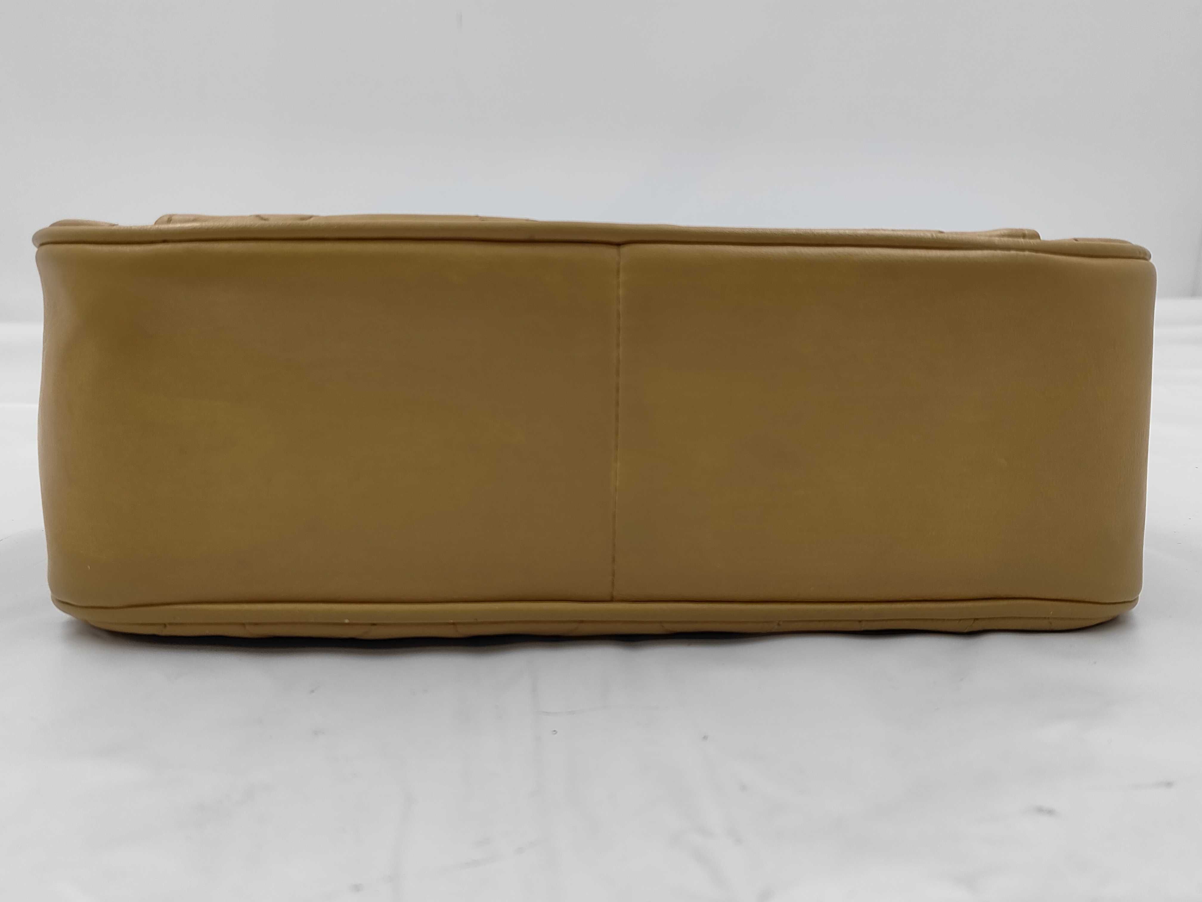 Matelassé Lambskin Single Flap Chain Bag with Gold Hardware Shoulder Bag — view 6