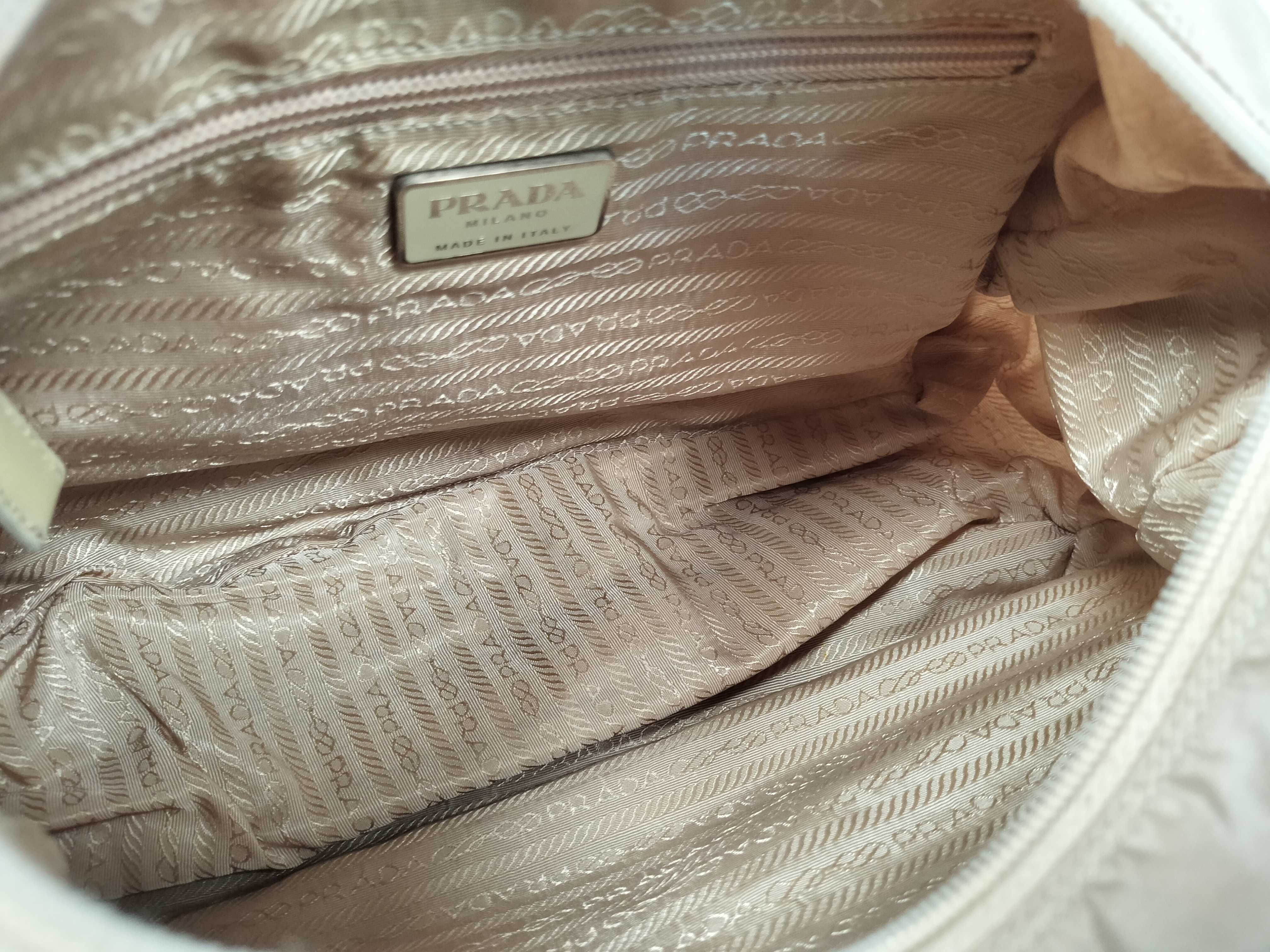 Nylon Prada Triangle Logo Shoulder Bag — view 12