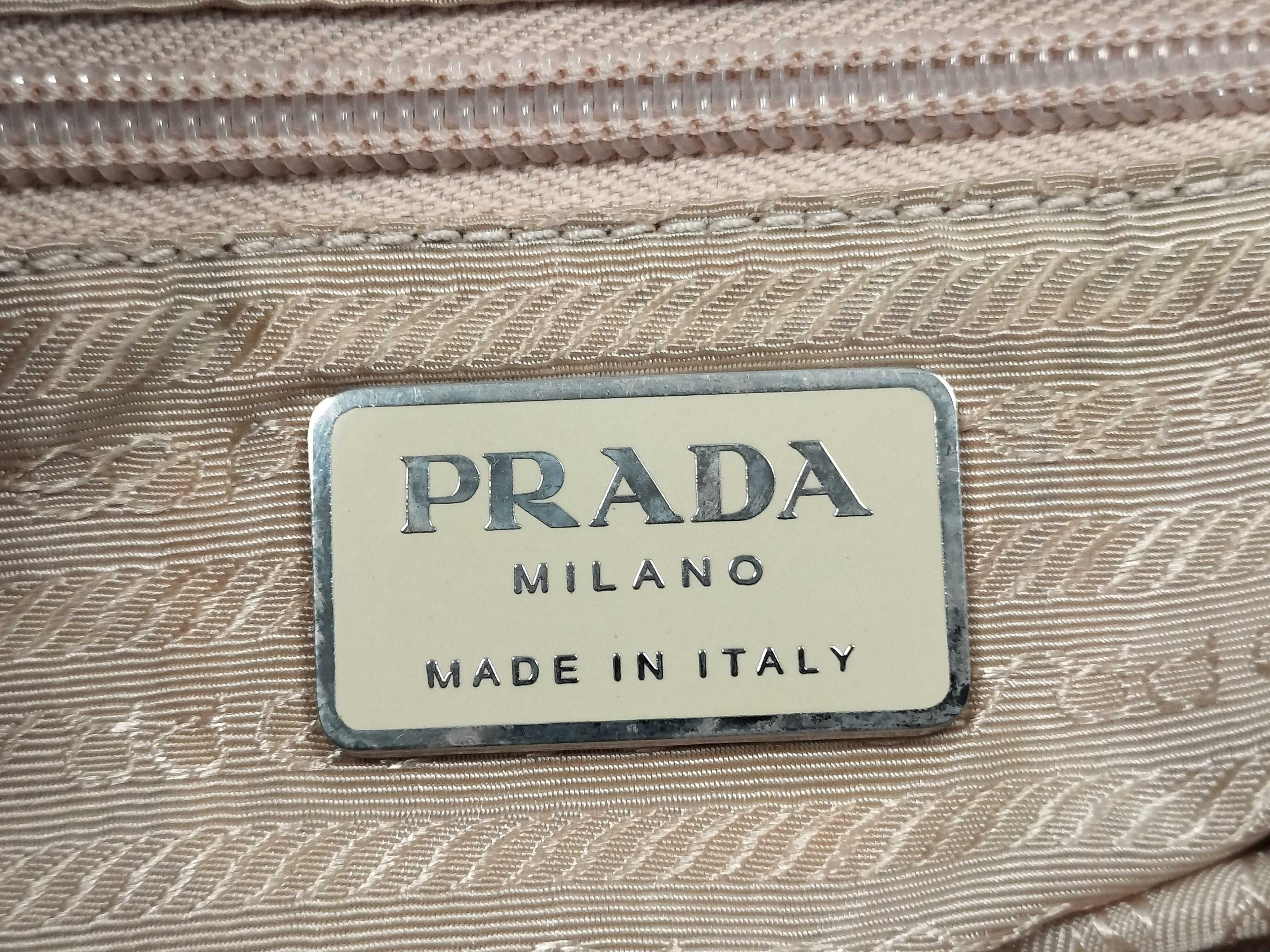 Nylon Prada Triangle Logo Shoulder Bag — view 14