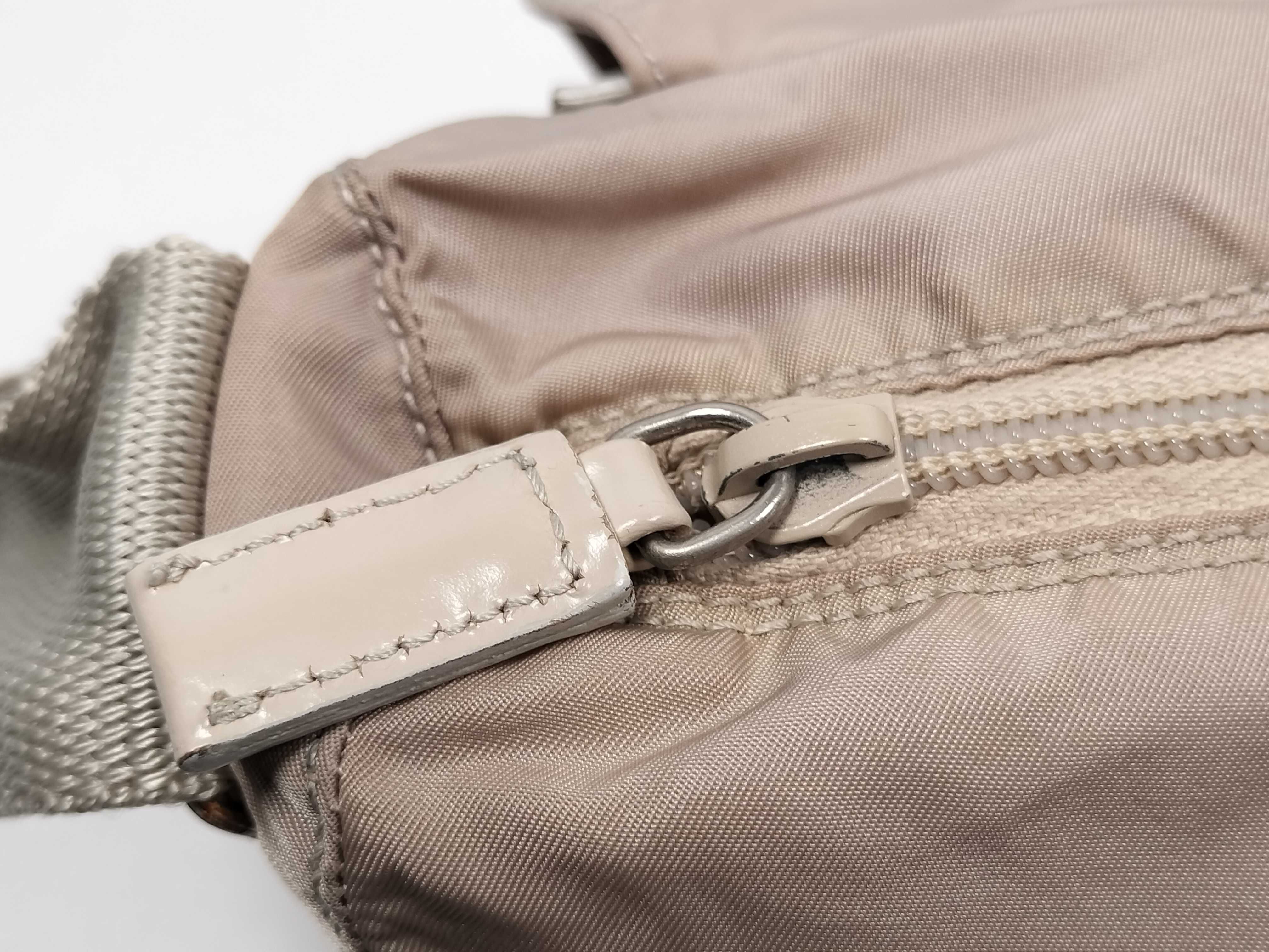 Nylon Prada Triangle Logo Shoulder Bag — view 10