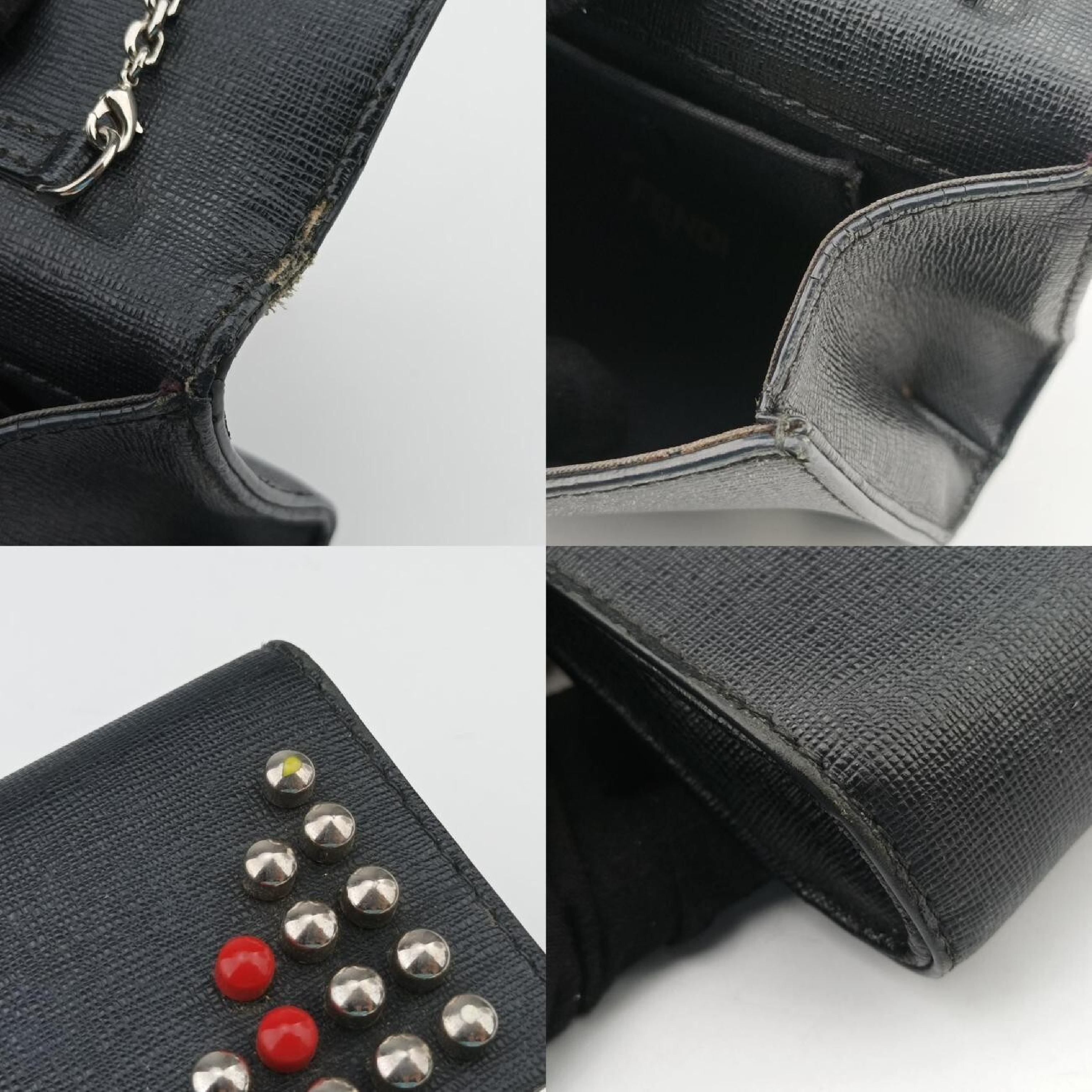 Monster Eyes Continental Black Leather Shoulder Bag 8M0322 8M0322-5QB 168-9290 — view 10