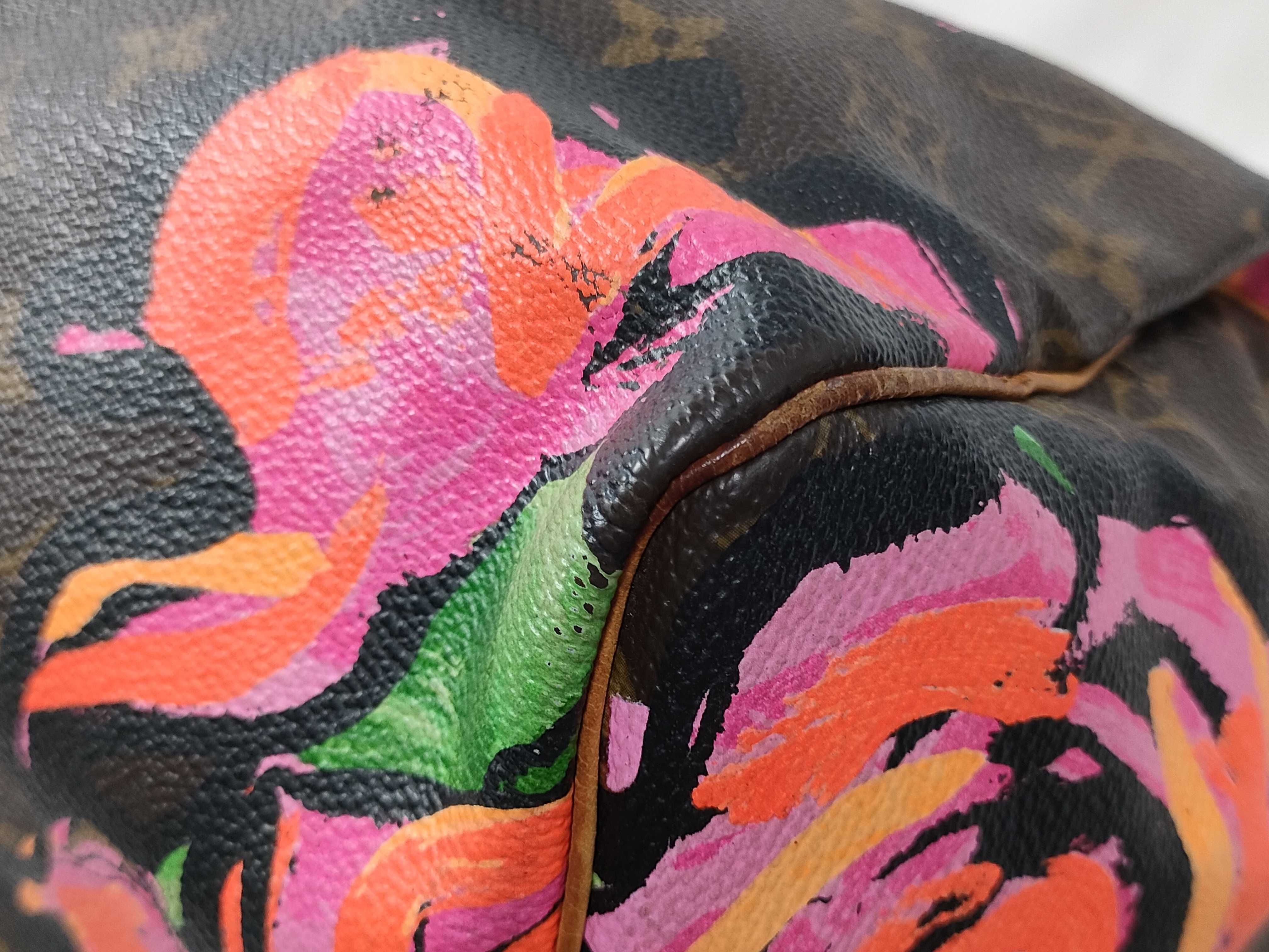 Monogram ID- Cow Skin Monogram Rose Speedy 30 Handbag Brown SP5028 M4861 Handbag — view 11