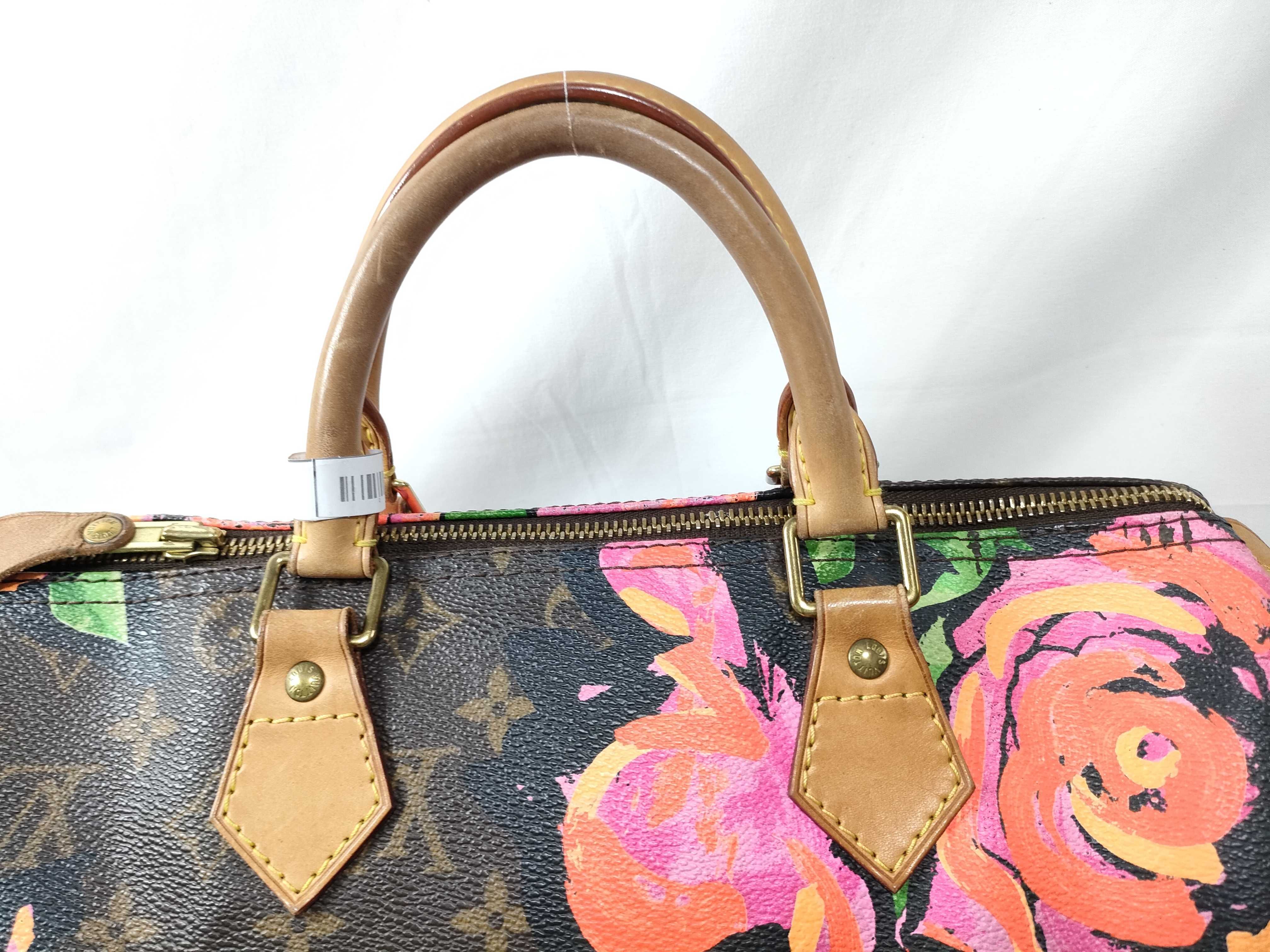 Monogram ID- Cow Skin Monogram Rose Speedy 30 Handbag Brown SP5028 M4861 Handbag — view 3