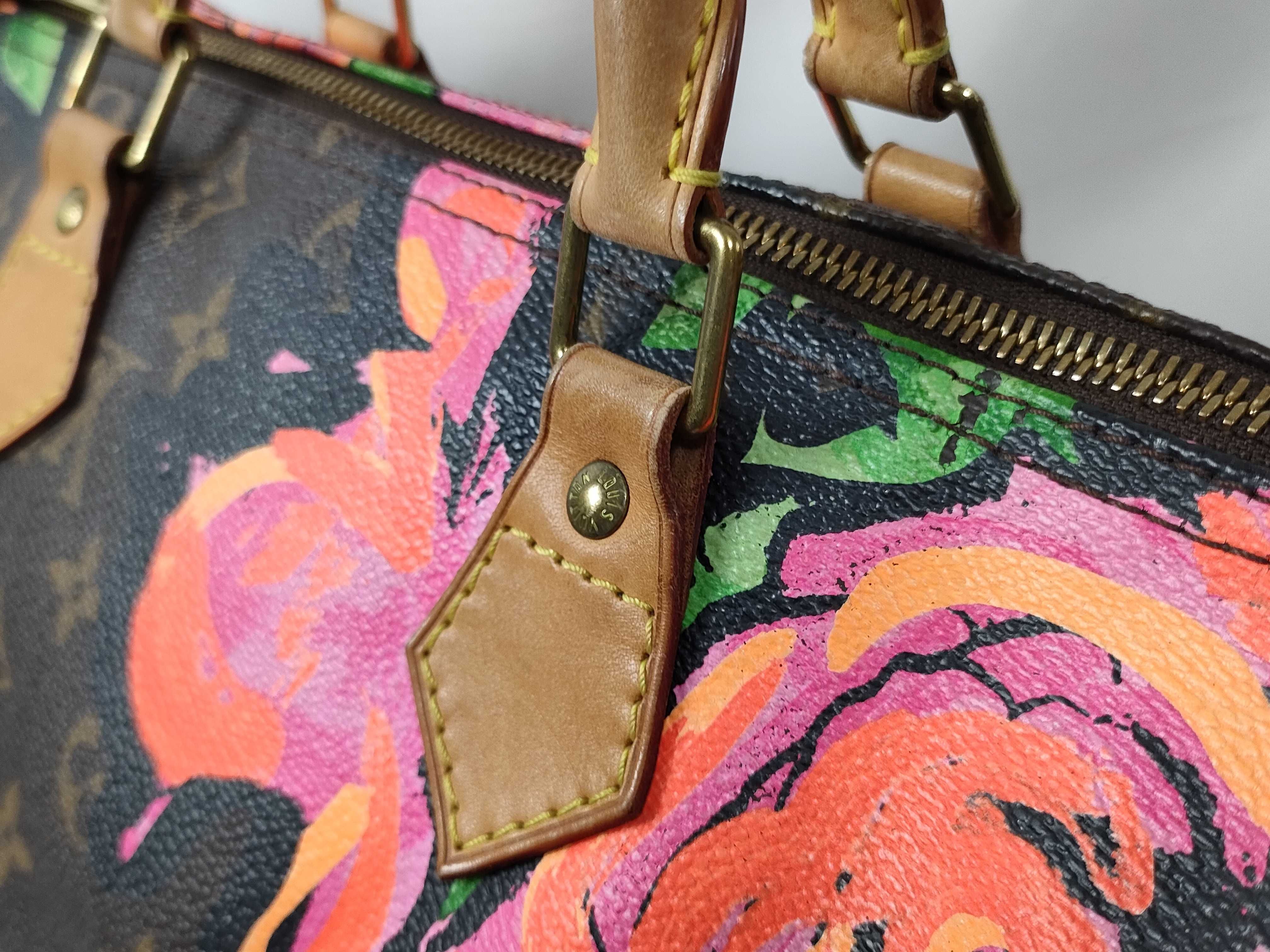 Monogram ID- Cow Skin Monogram Rose Speedy 30 Handbag Brown SP5028 M4861 Handbag — view 5