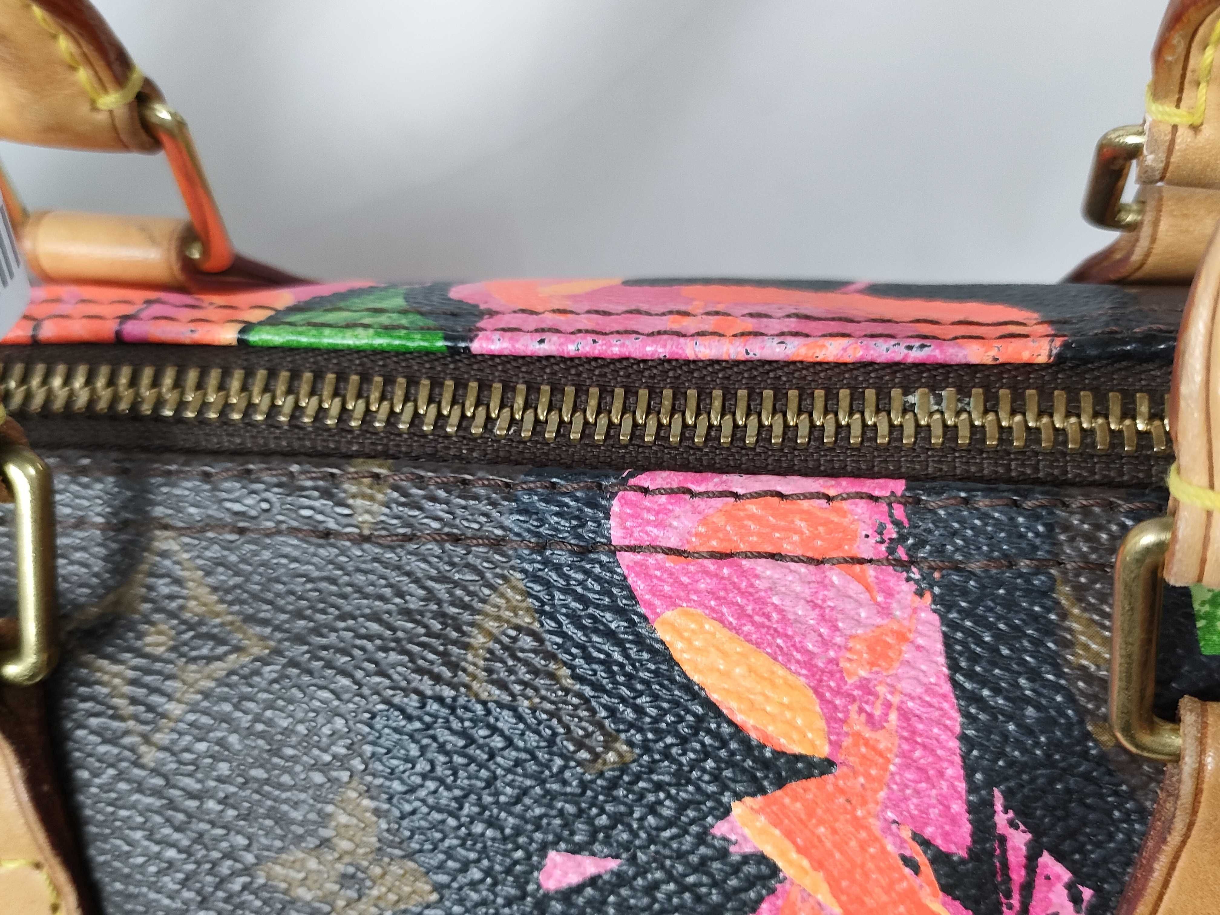 Monogram ID- Cow Skin Monogram Rose Speedy 30 Handbag Brown SP5028 M4861 Handbag — view 6