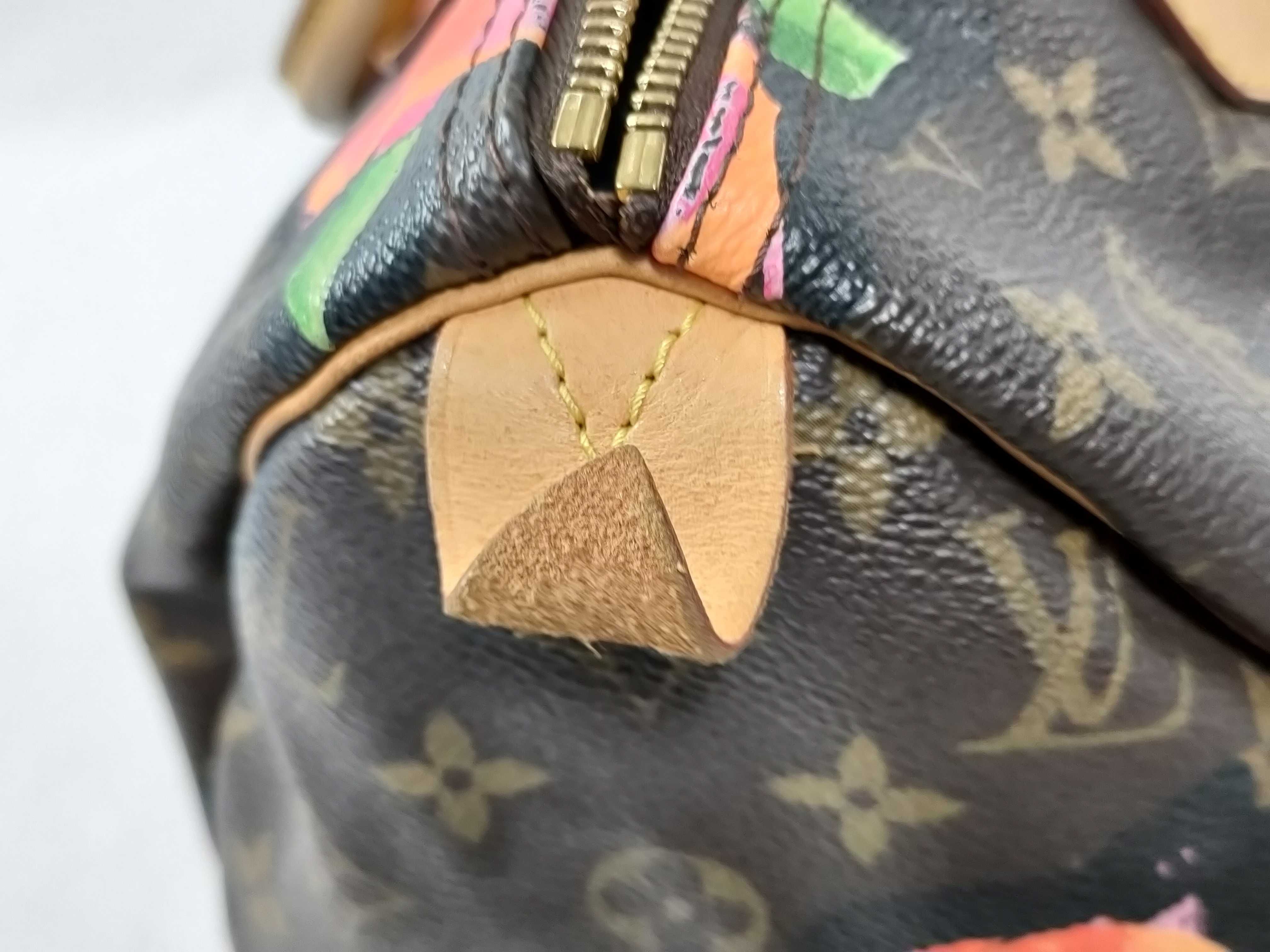 Monogram ID- Cow Skin Monogram Rose Speedy 30 Handbag Brown SP5028 M4861 Handbag — view 8