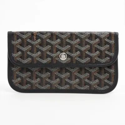 Saint Louis PM PVC x Leather Pouch, Black (Pouch only)