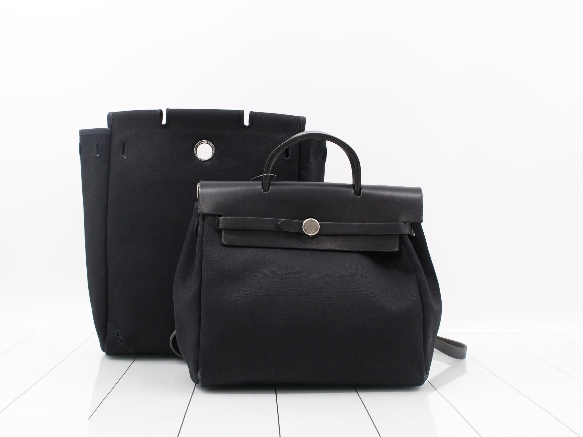 Herbag Ad PM, Black, Silver Hardware, C