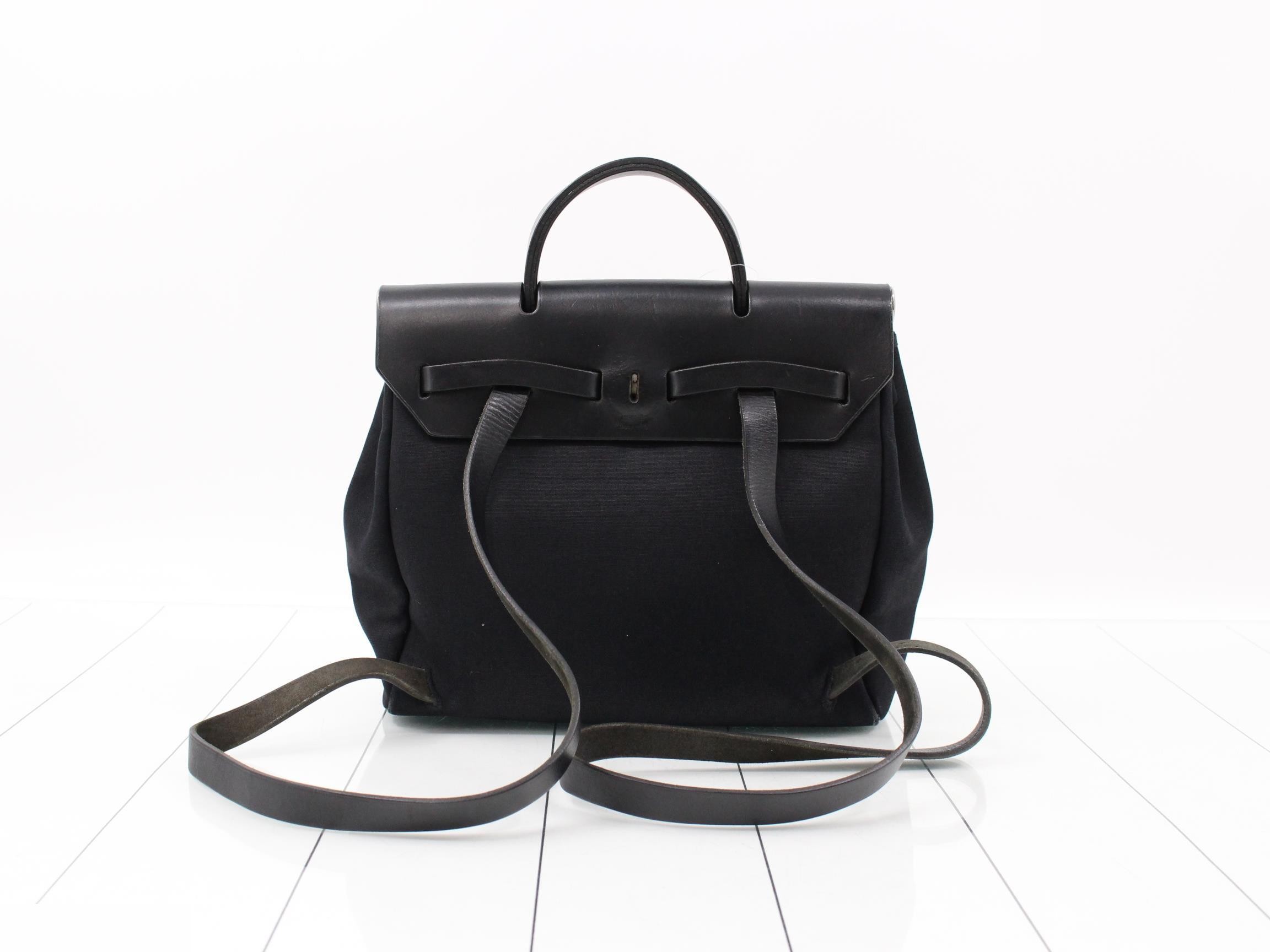 Herbag Ad PM, Black, Silver Hardware, C — view 2