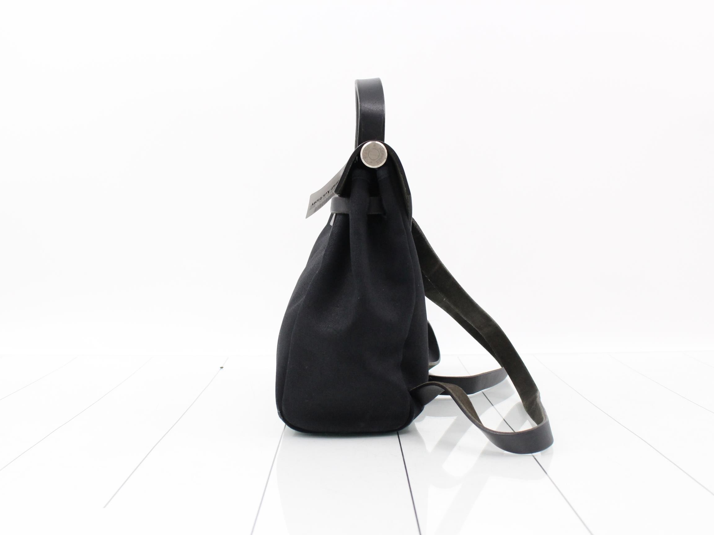 Herbag Ad PM, Black, Silver Hardware, C — view 3