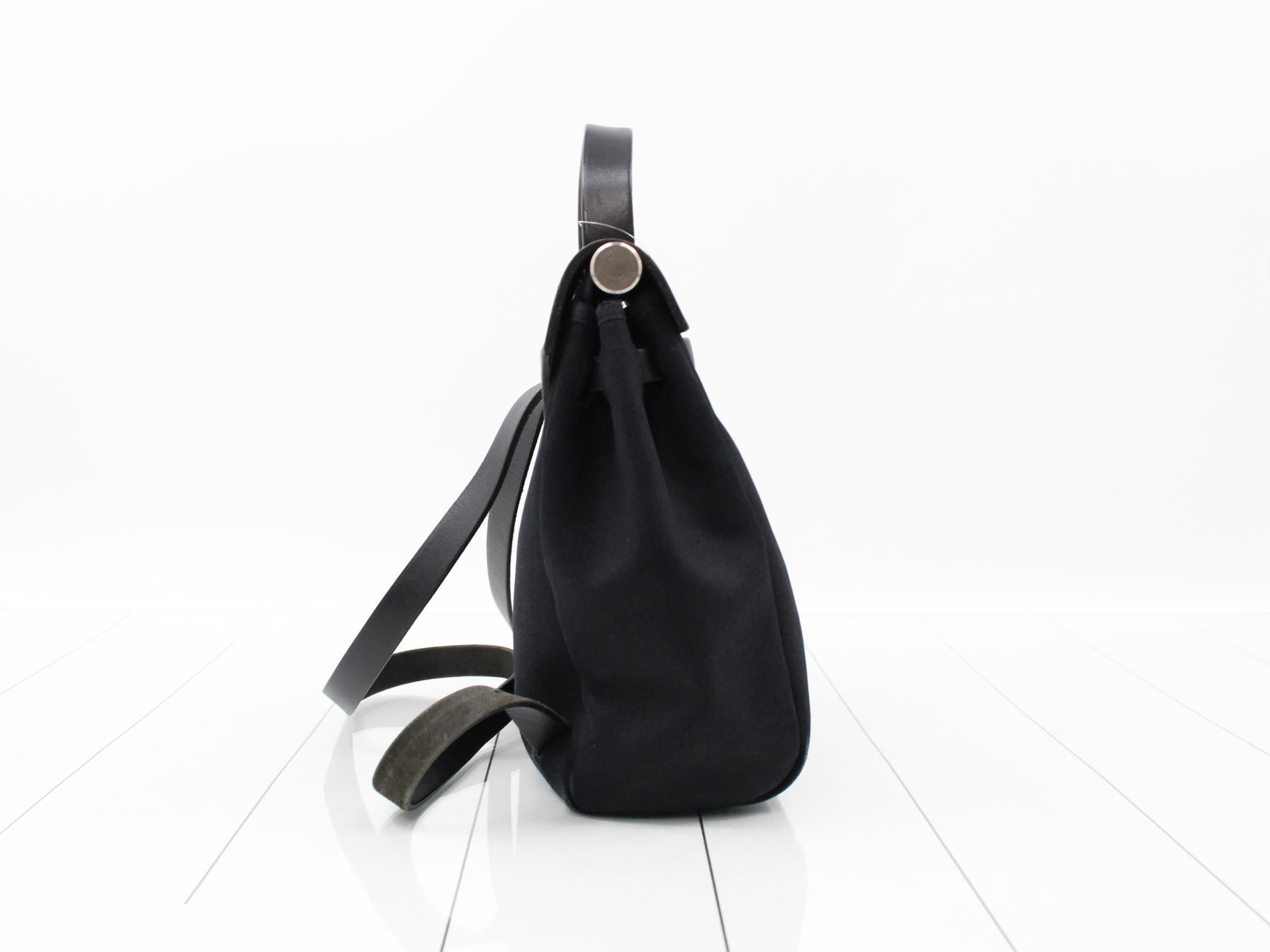 Herbag Ad PM, Black, Silver Hardware, C — view 4