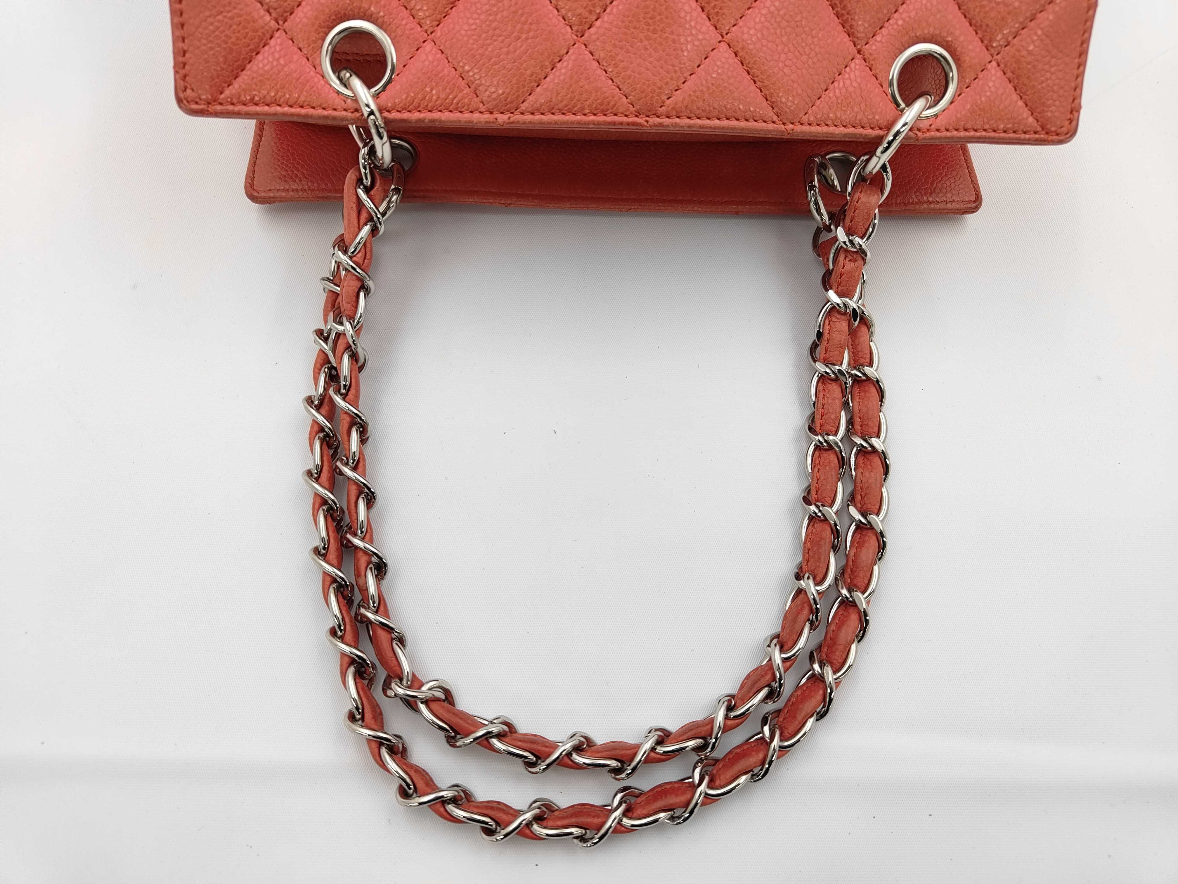 Large Coco Caviar Skin Chain Tote Bag (Serial No. 12) — view 5