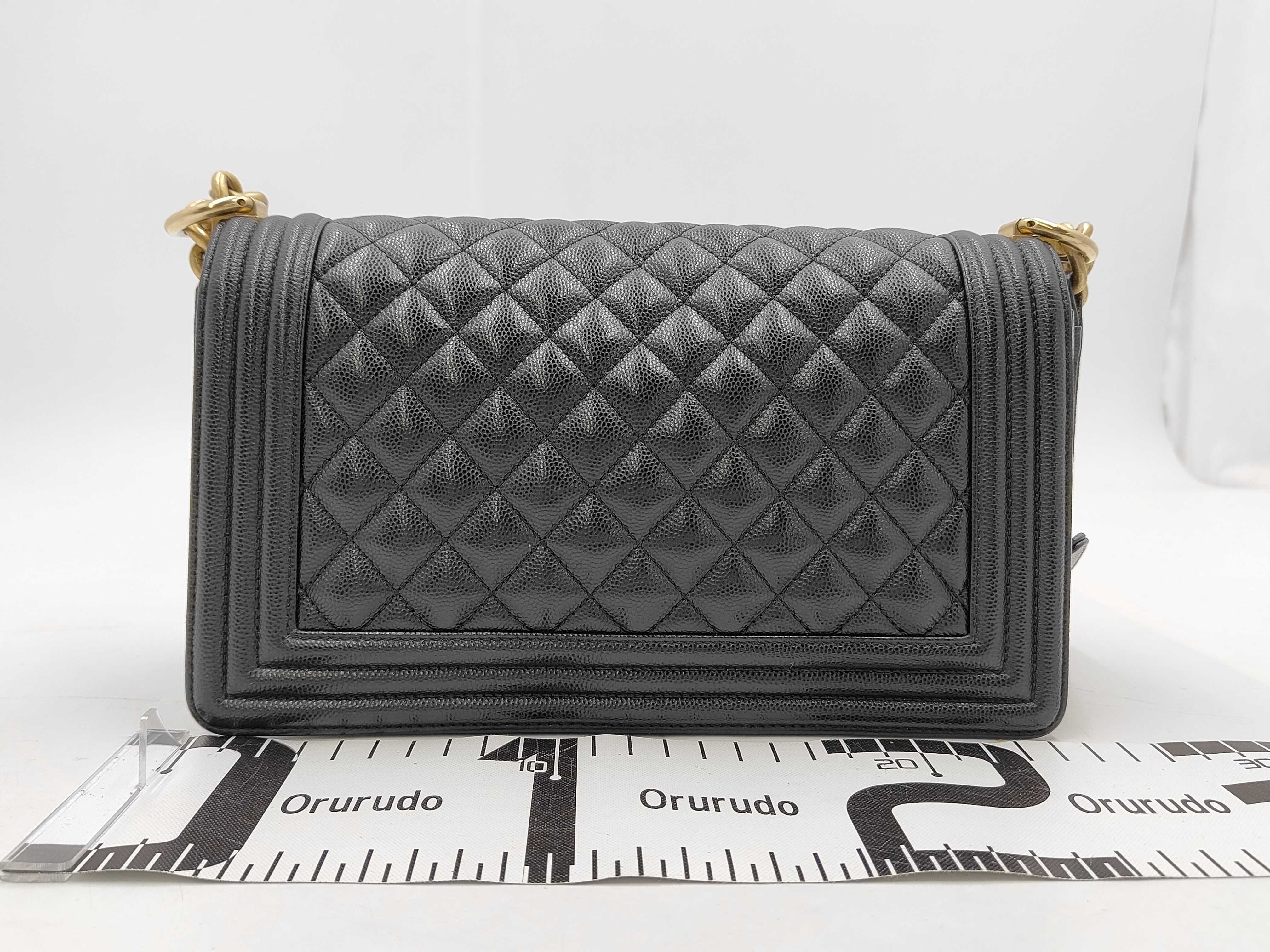 Boy Chanel Caviar Black GP Shoulder Bag — view 2