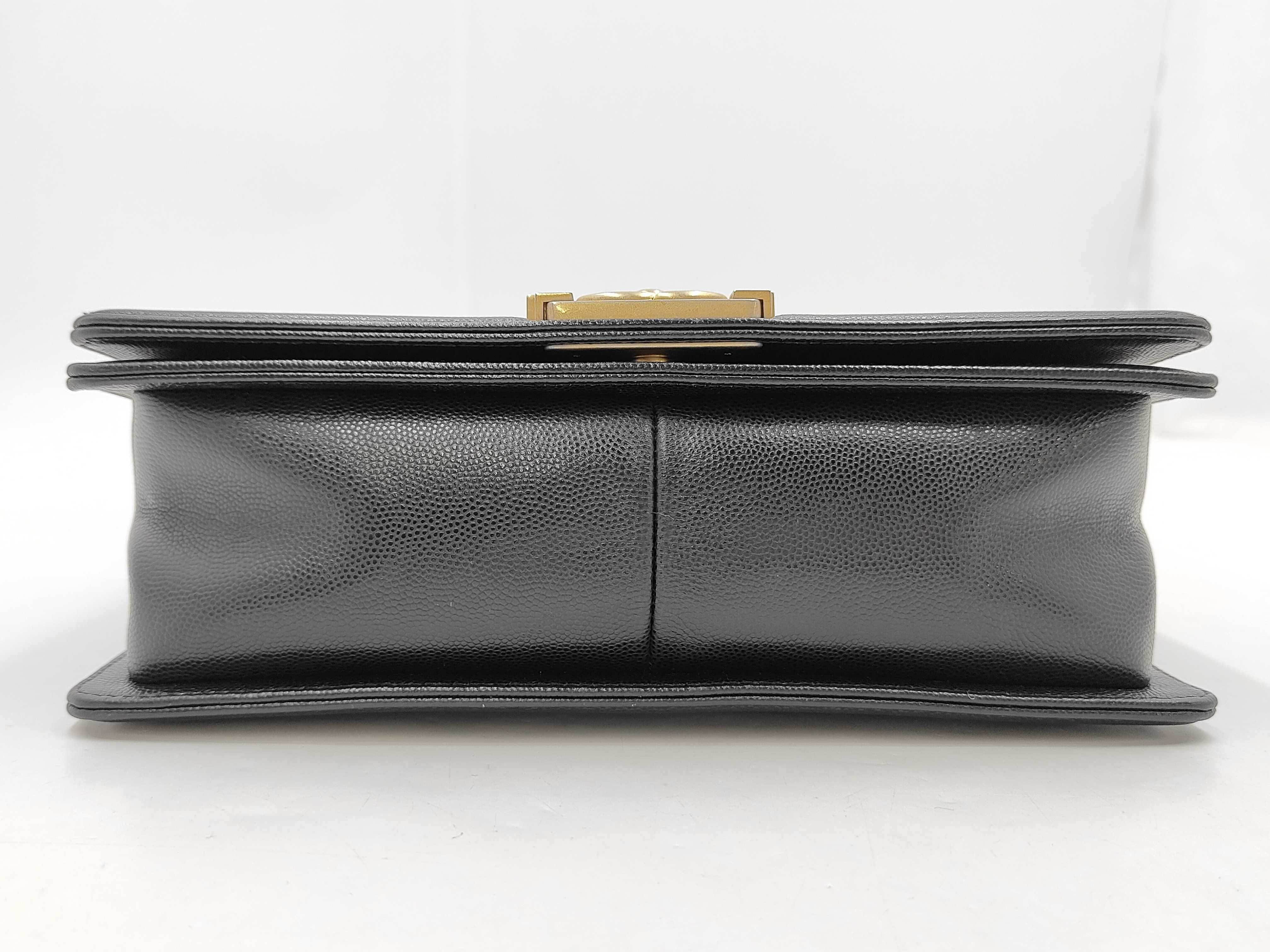 Boy Chanel Caviar Black GP Shoulder Bag — view 8