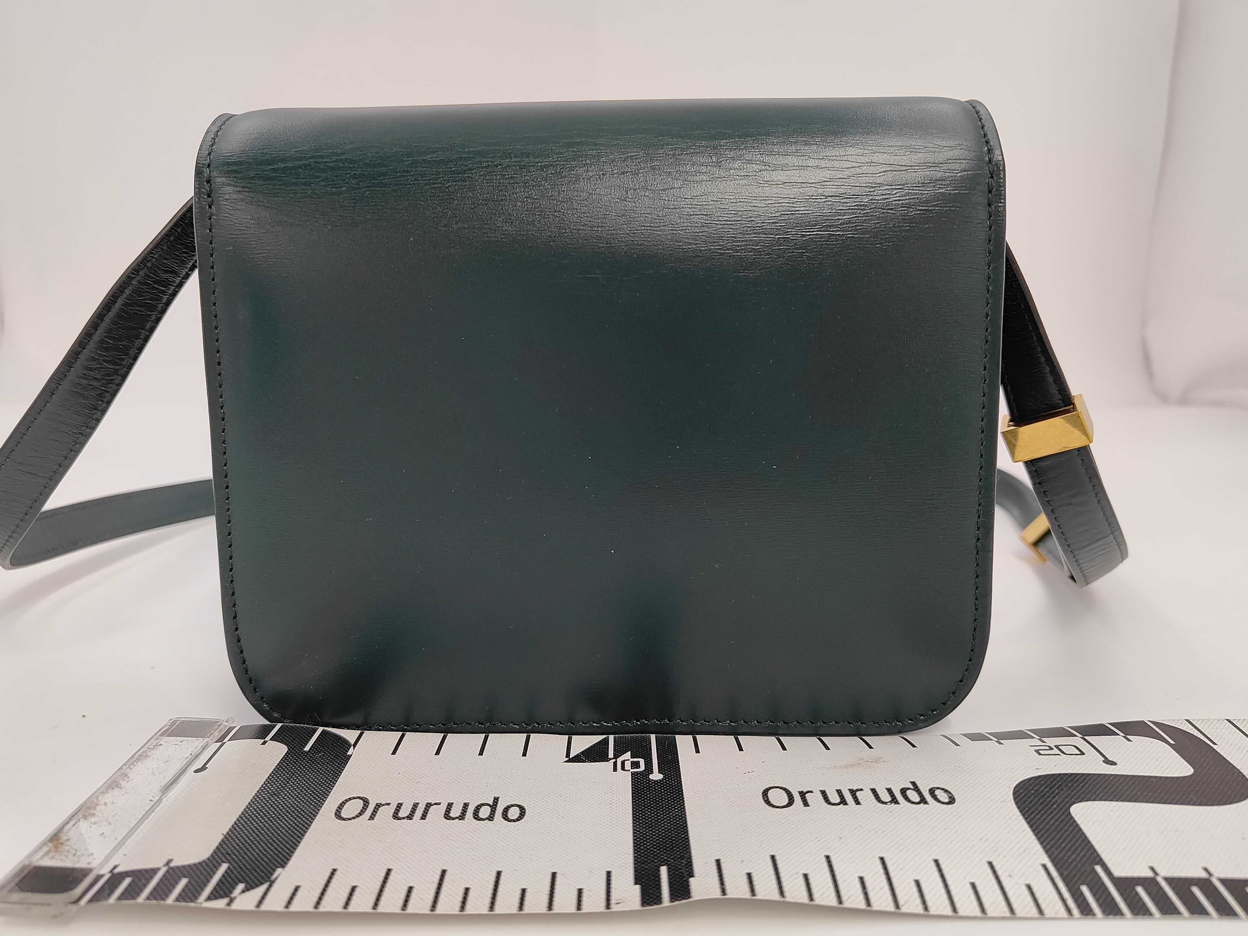 Classic Box Leather Shoulder Bag (Green) — view 2