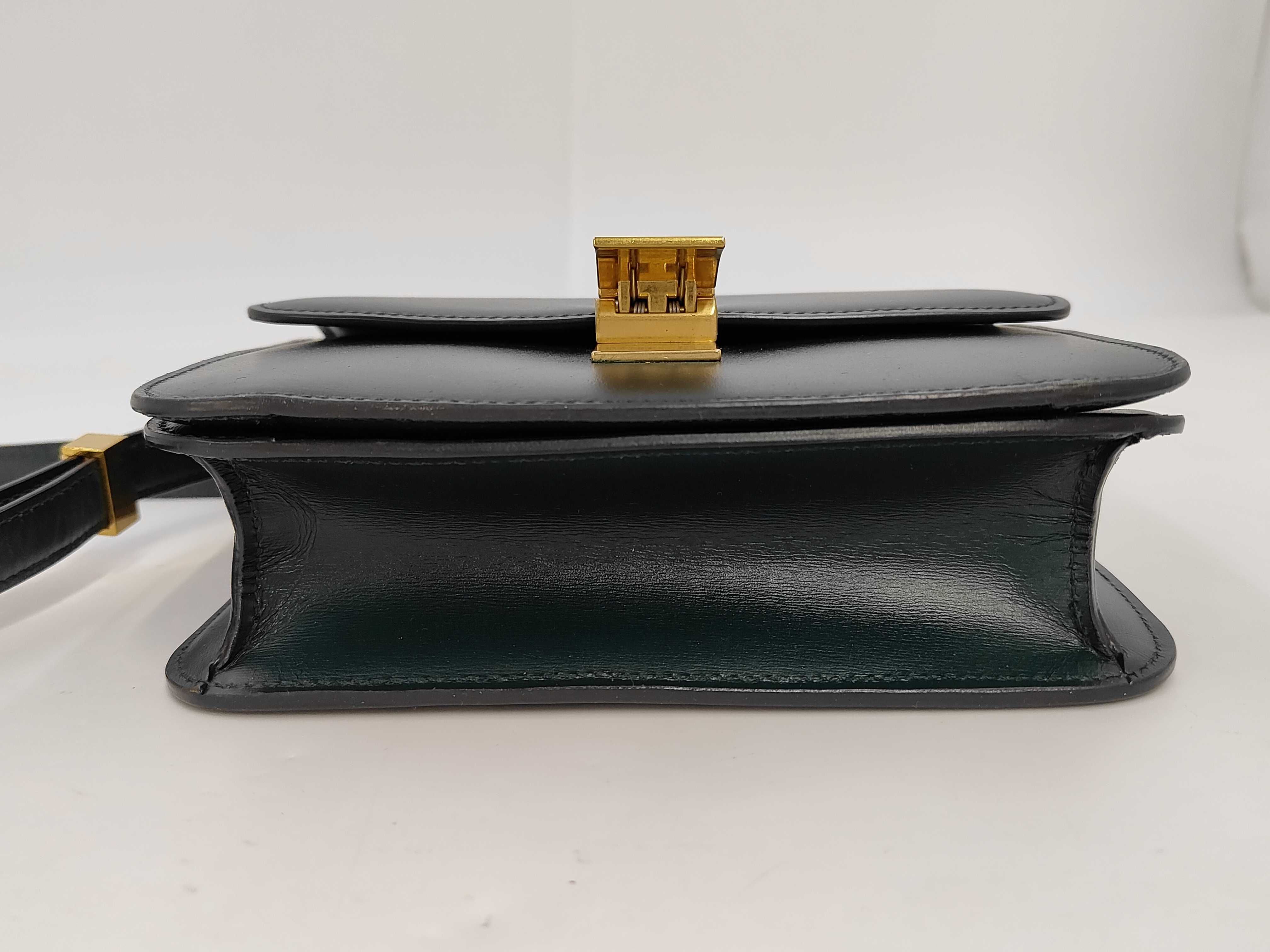 Classic Box Leather Shoulder Bag (Green) — view 7