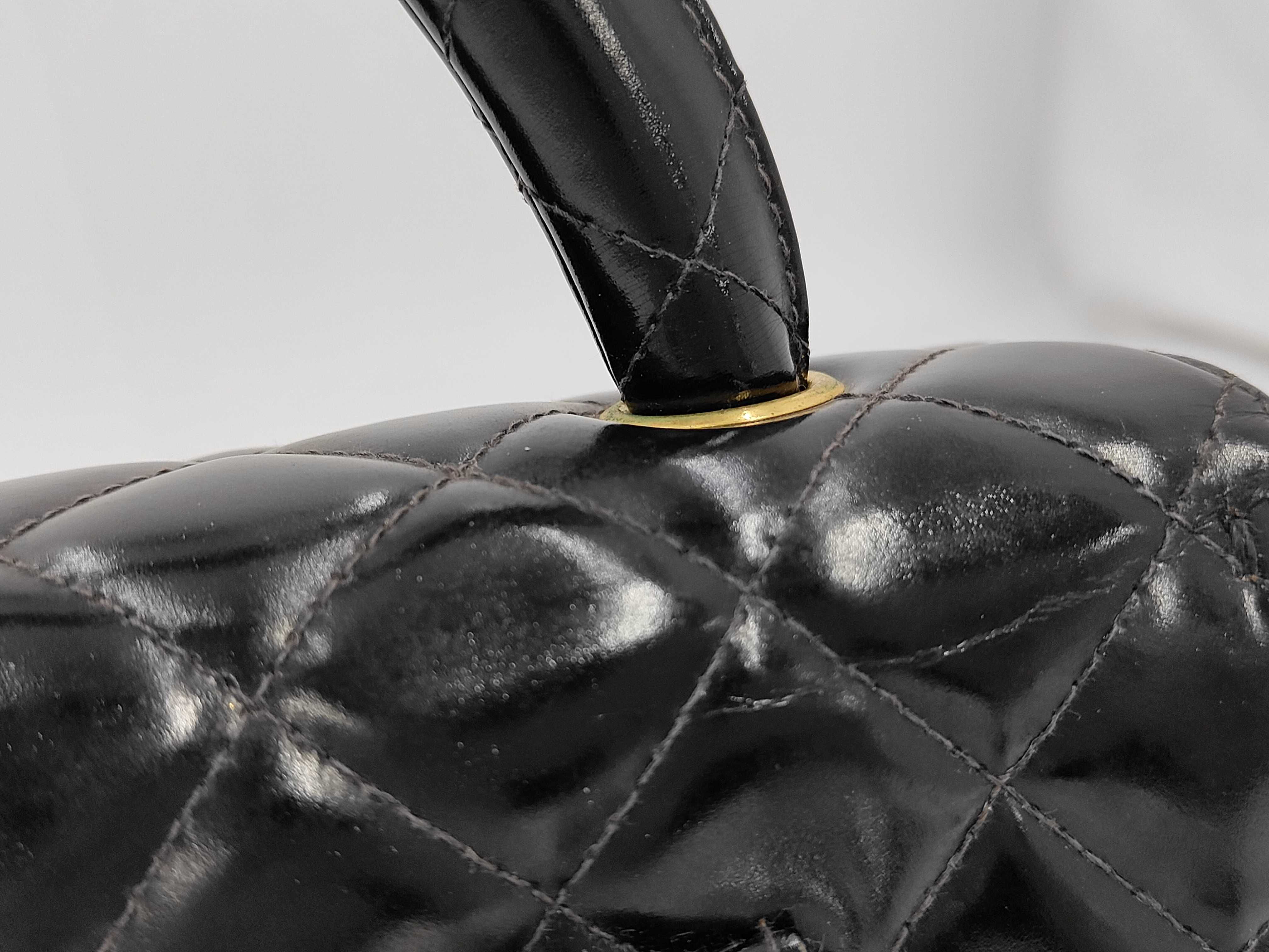 patent leather handbag, mother-daughter bag set (mother only), item number 4. — view 3