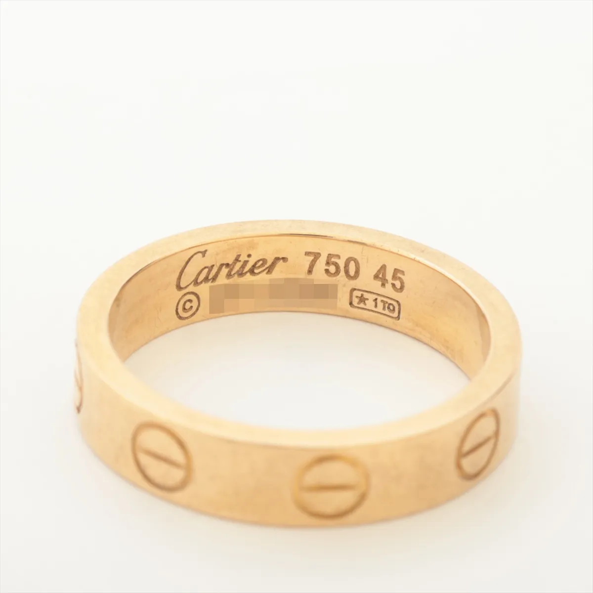 Mini Love Ring, 750 (Yellow Gold), 3.4g, Size 45, DP9206. Some motif — view 3