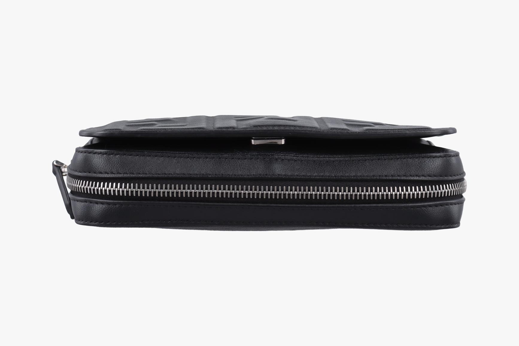 FF logo leather black — view 3