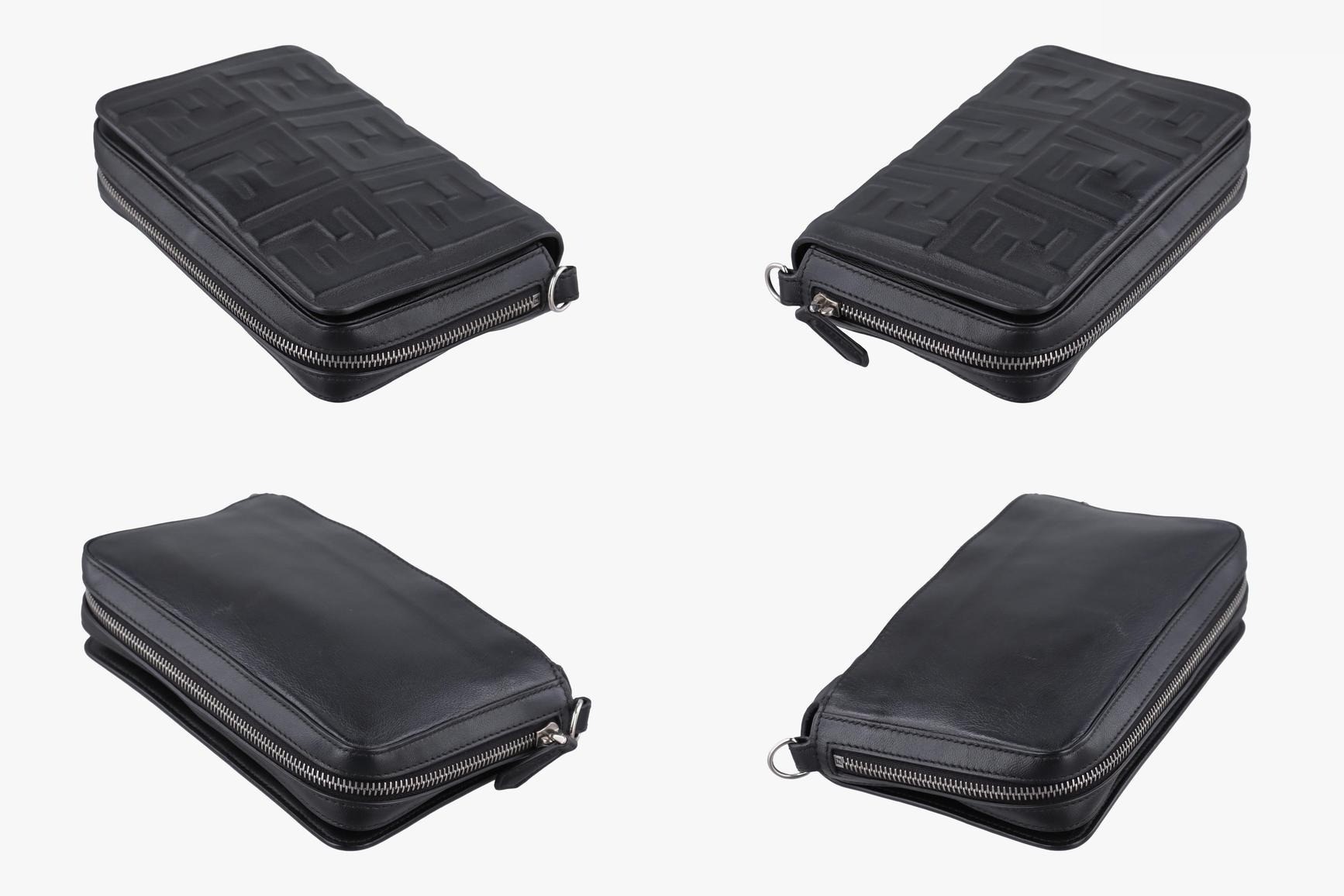 FF logo leather black — view 4