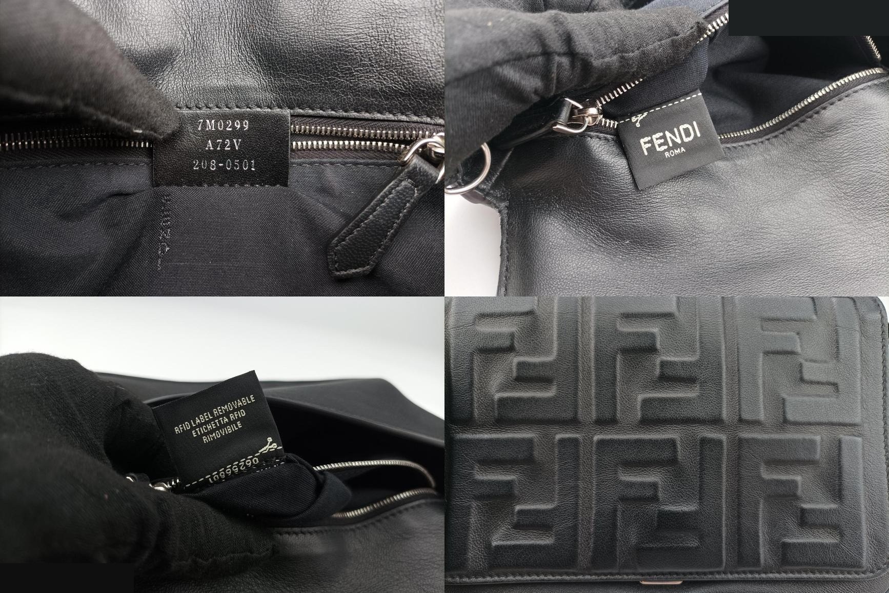 FF logo leather black — view 8