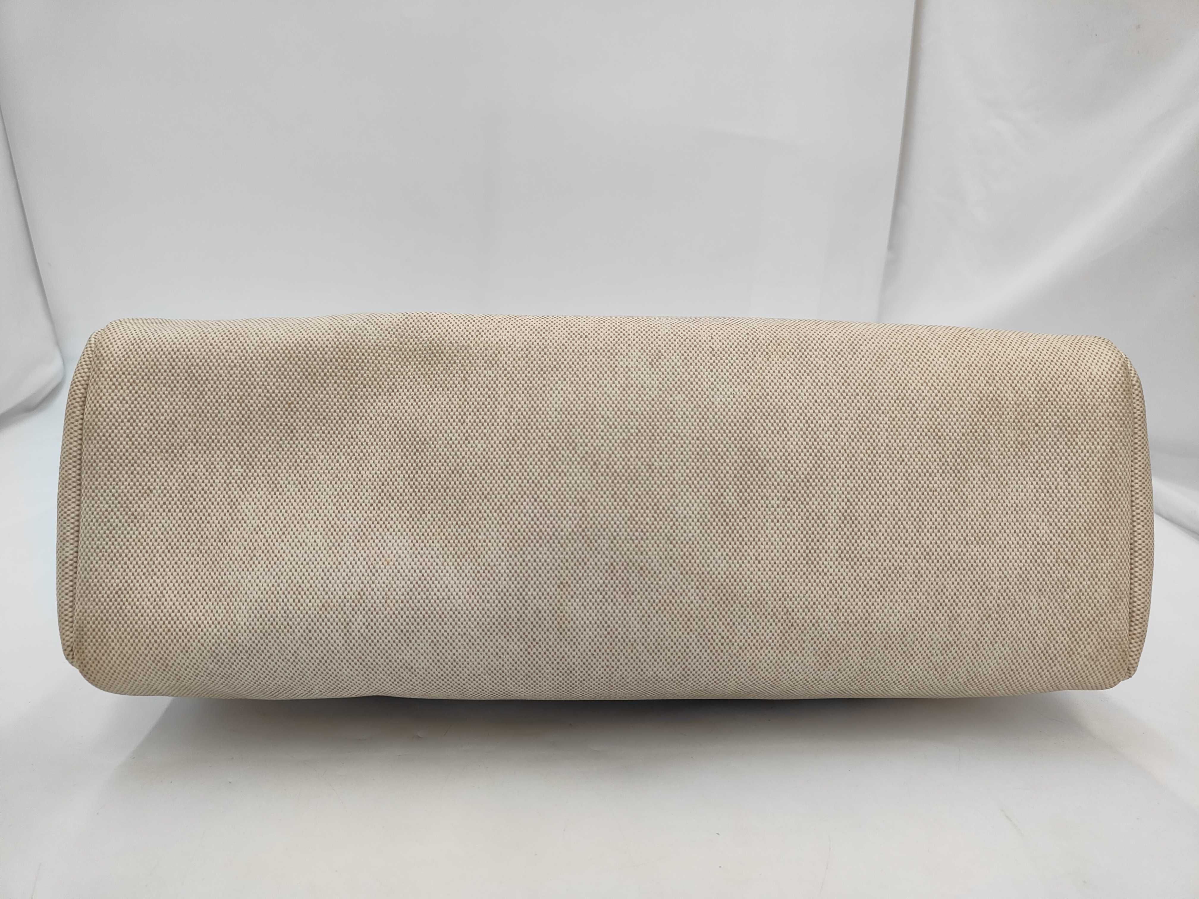 Herbag MM Toile H x Vache Hunter Beige x Natural Silver Hardware C: 1999 Shoulder Bag — view 3