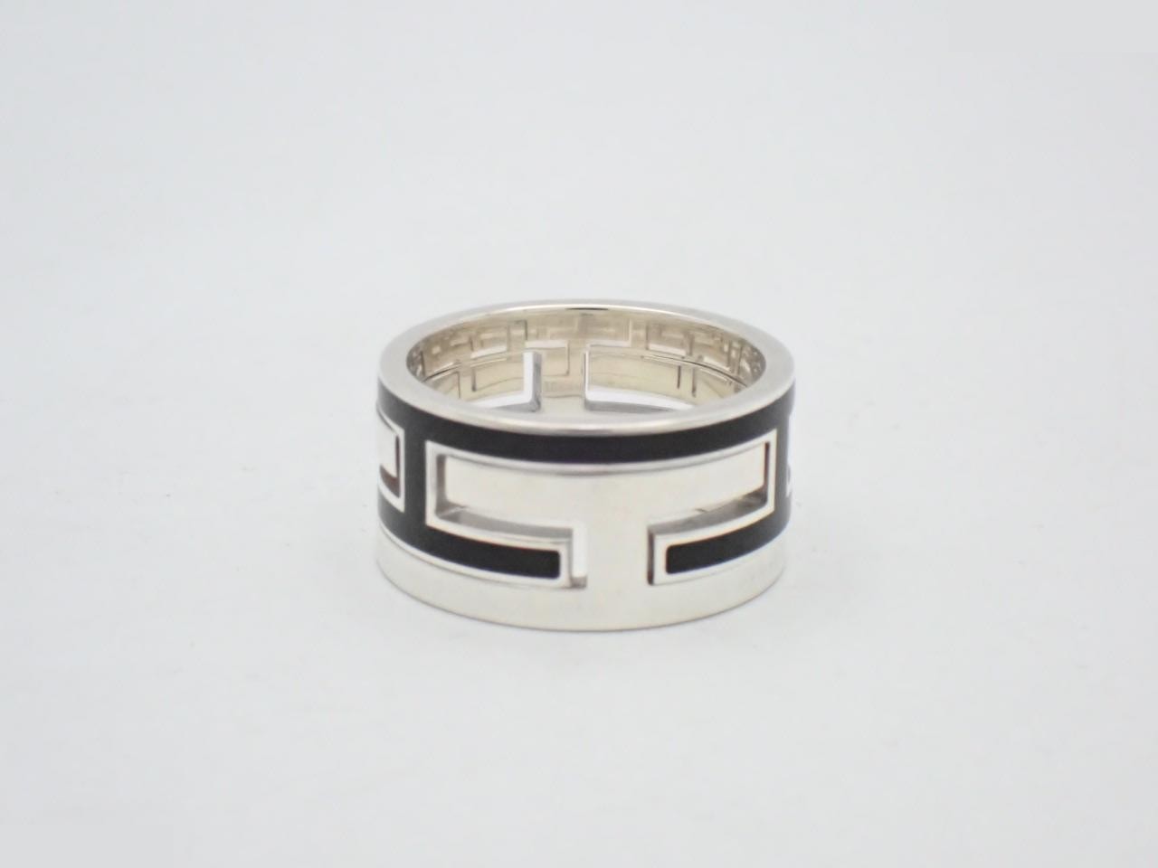 Move H Silver 925 / 7.2g Black Ring Hermes — view 2