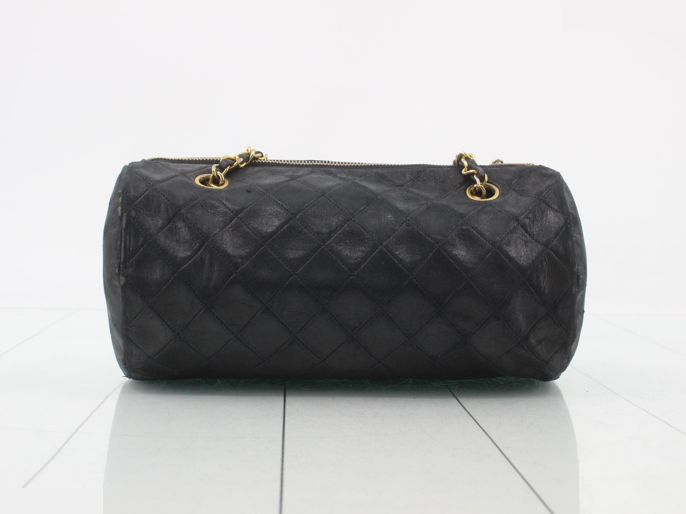 Lambskin Mini Boston Bag Matelassé — view 2