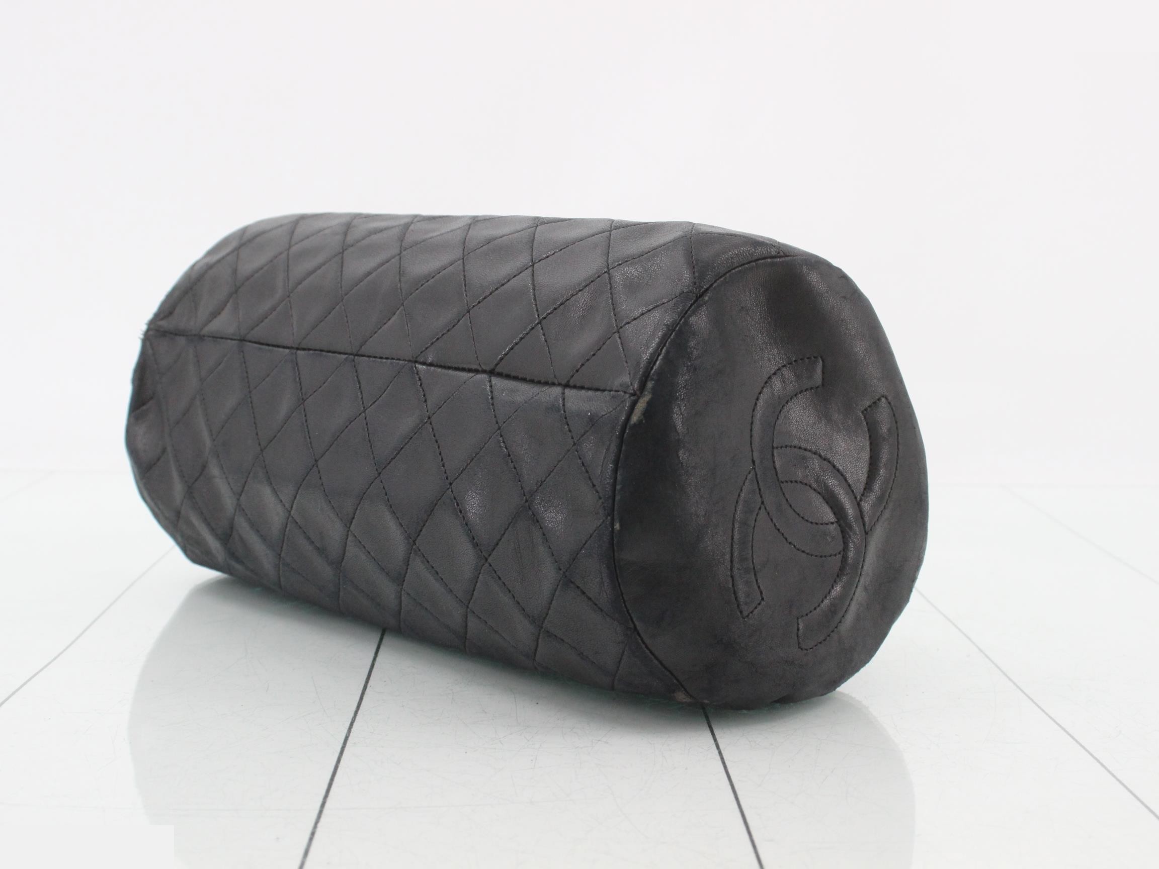 Lambskin Mini Boston Bag Matelassé — view 6