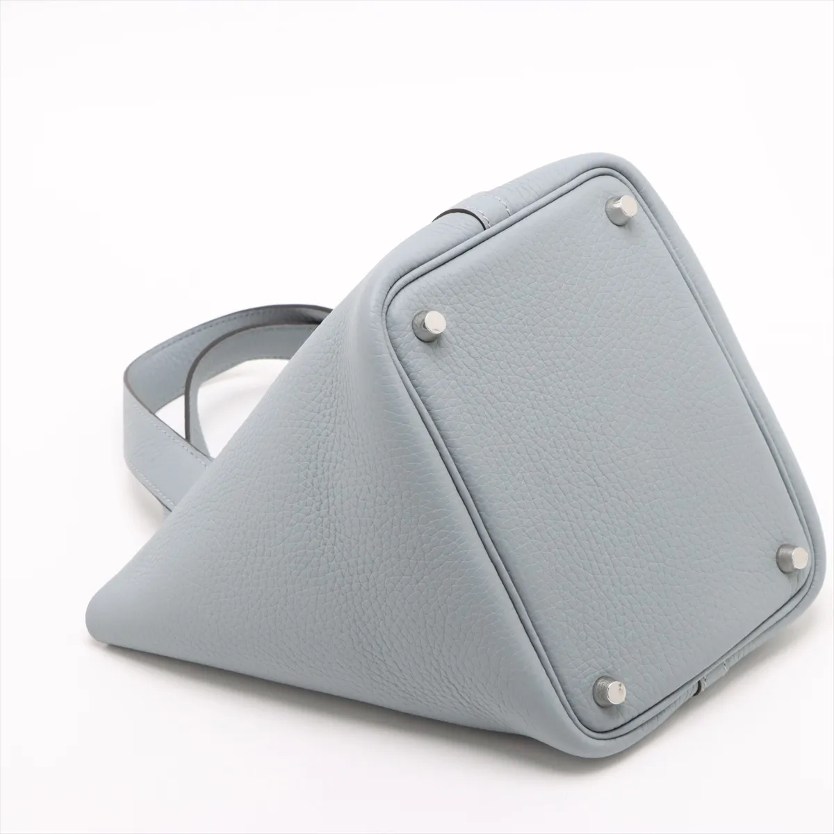 [Individually packaged] Hermes Picotin Lock 18 PM Taurillon Clemence Gris Pantin Silver Hardware K: 2025 — view 4