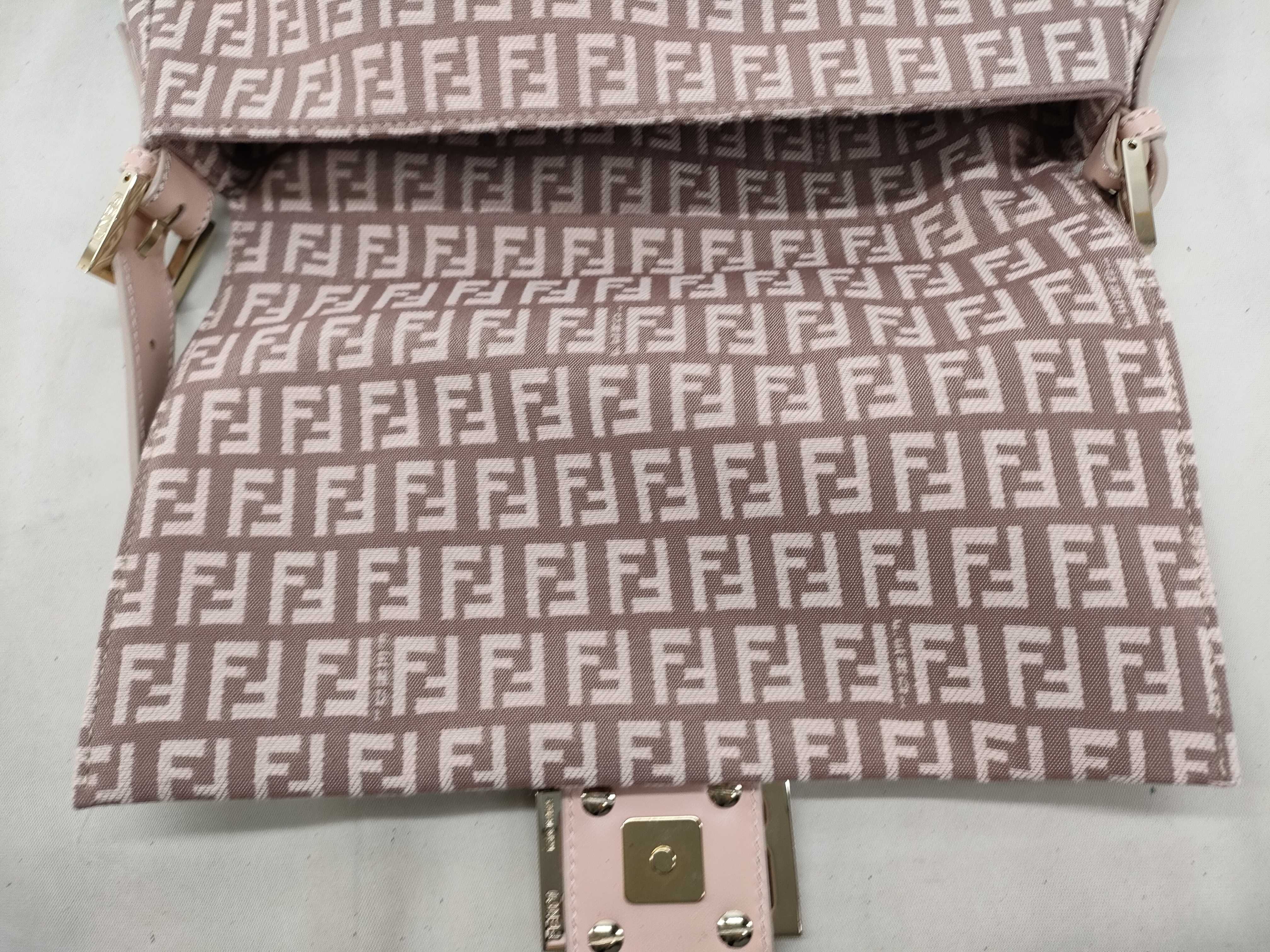 Zucca pattern Fendi bag, pink (with accessories and dust bag) shoulder bag — view 8