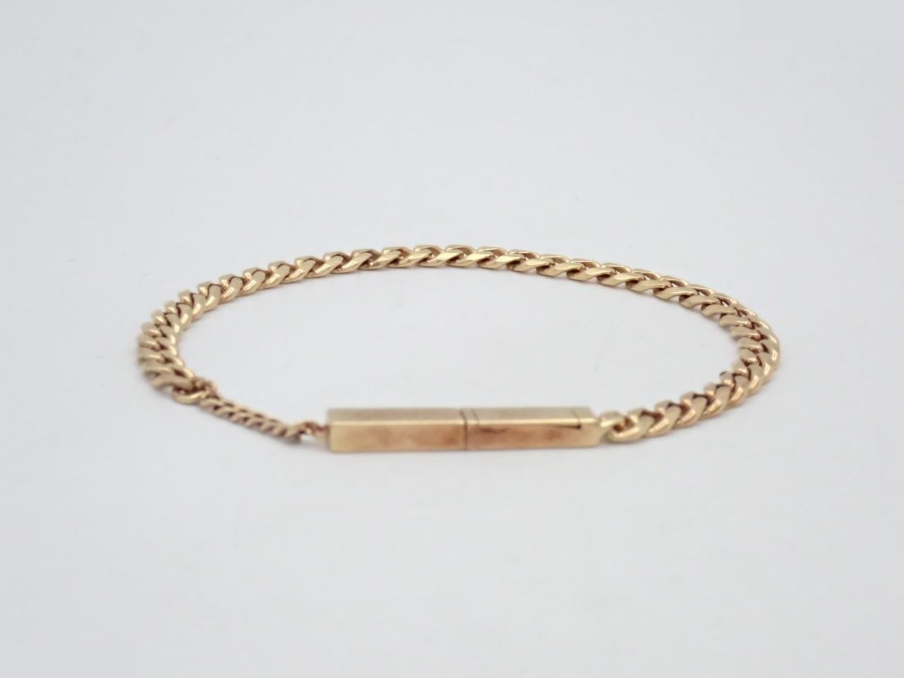 ID chain, large size, 7.8g, 925 silver, wrist circumference approximately 18cm — view 2