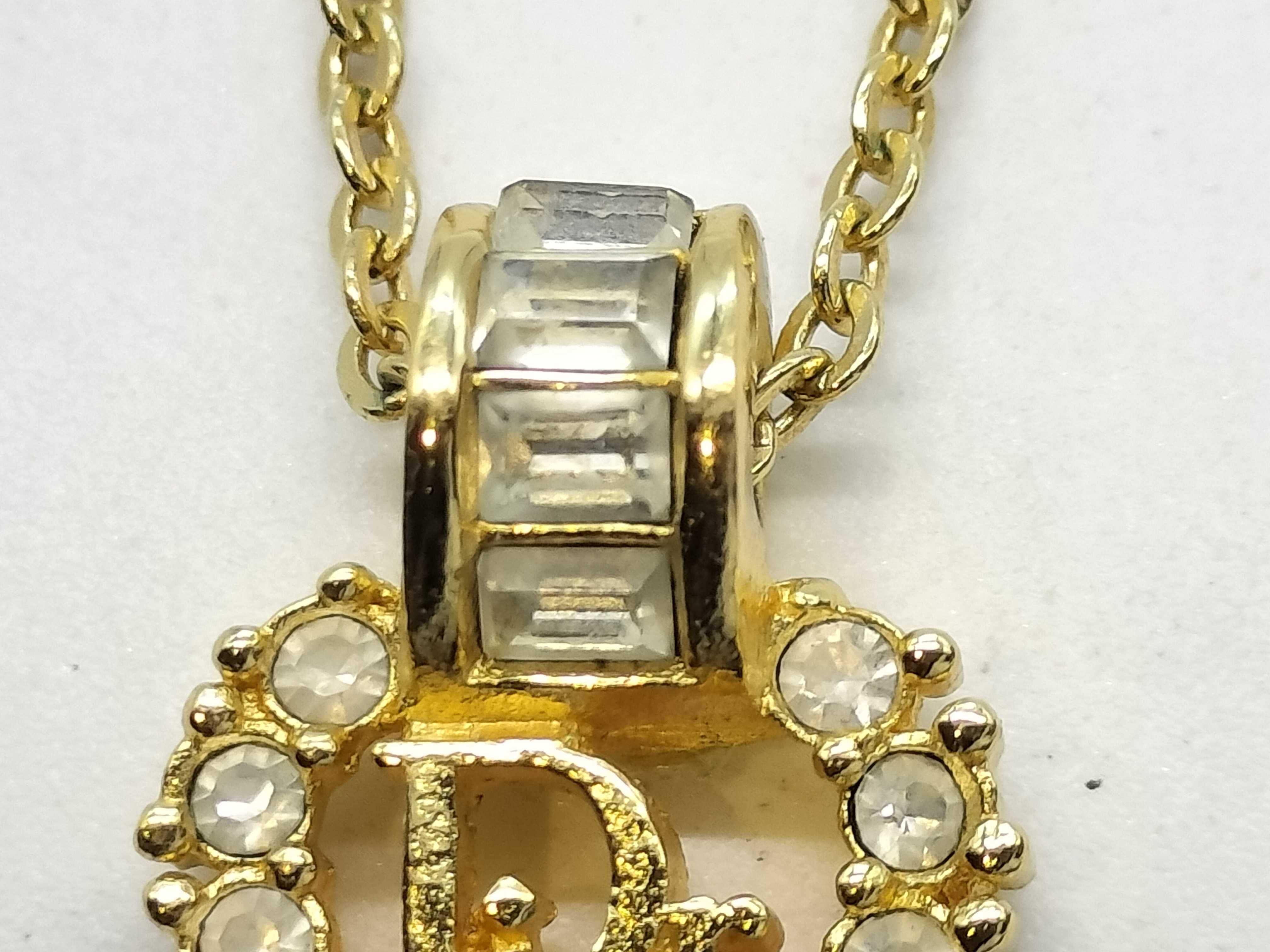 Logo Heart Rhinestone Necklace — view 3