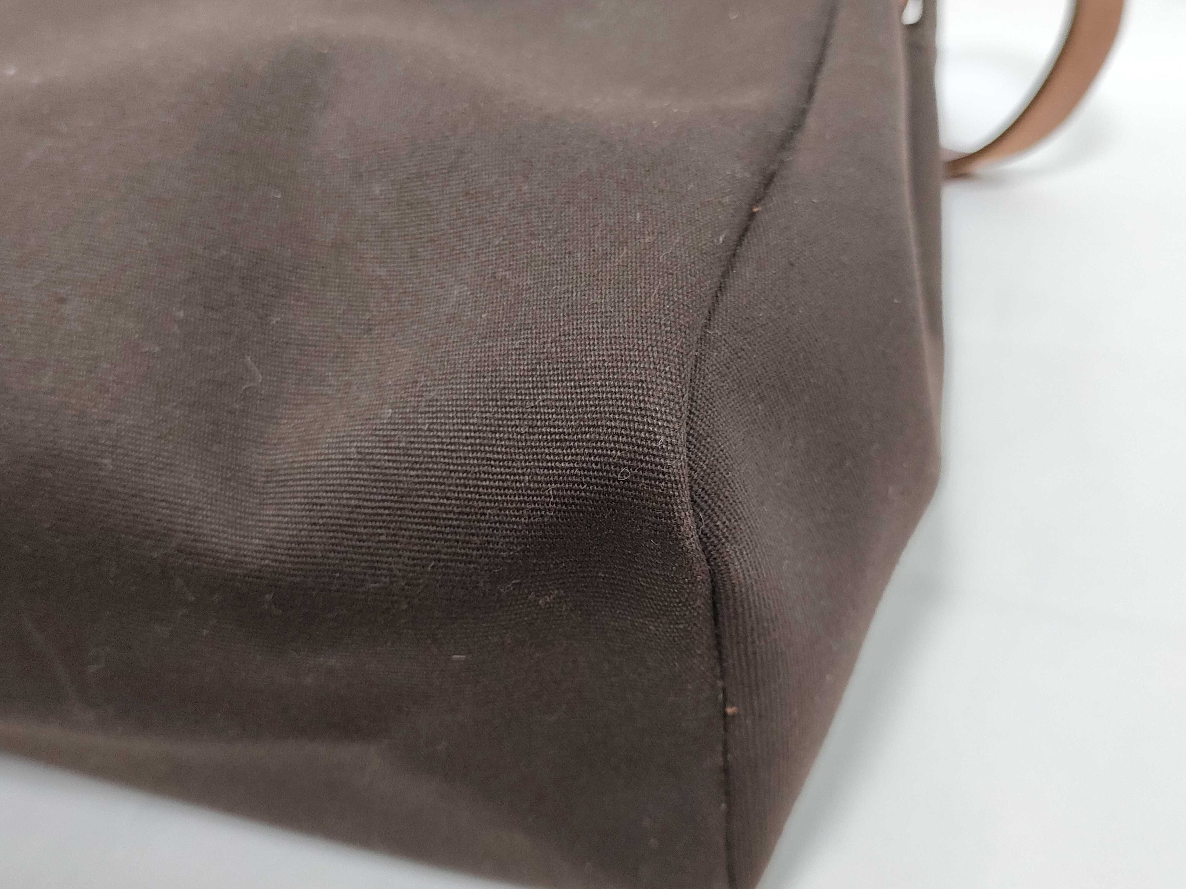 Herbag Ad PM Toile Officier x Vache Hunter Brown Gold Hardware F: 2002 Handbag — view 9
