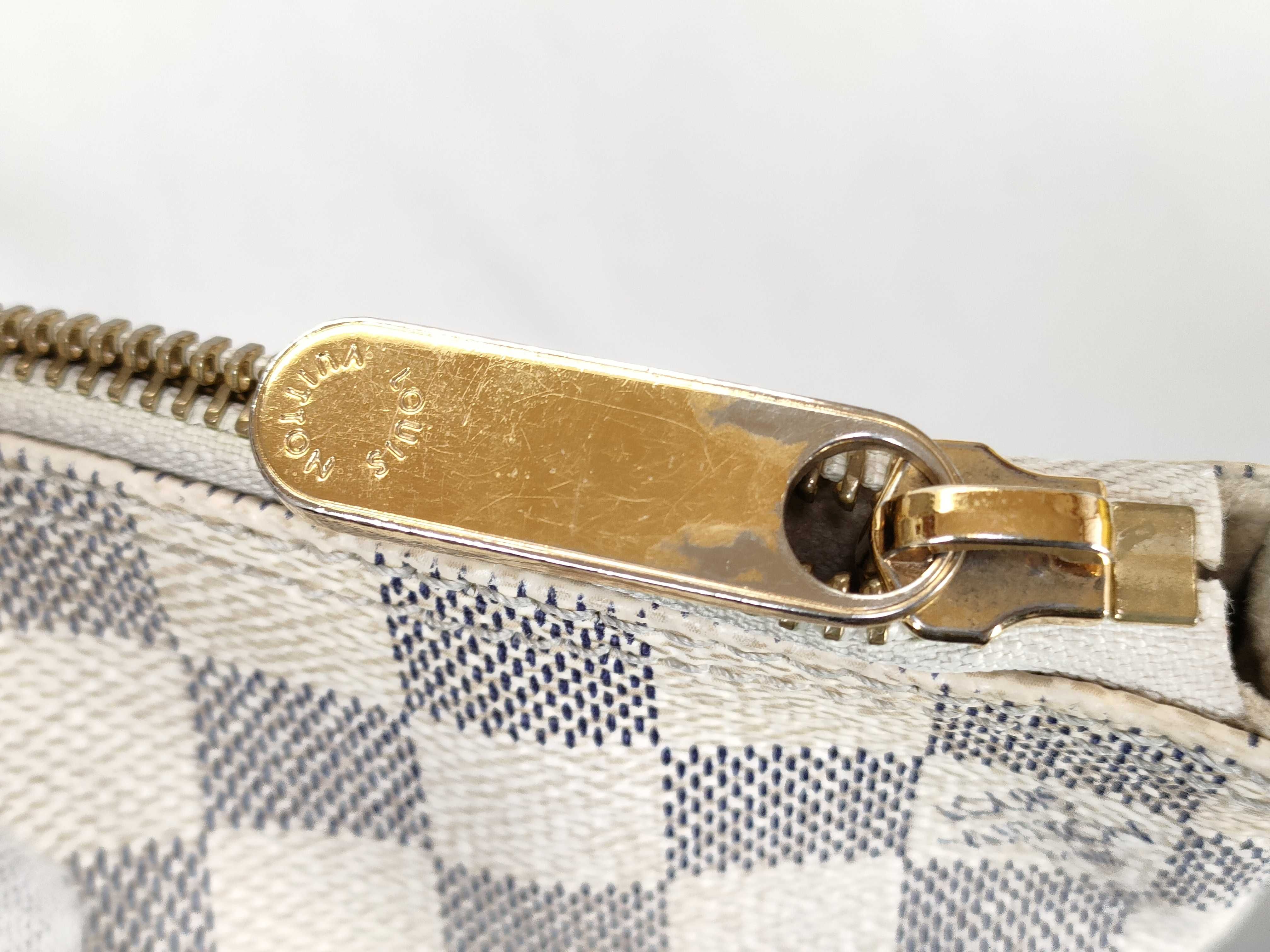 Damier Azur Saleya PM N51186 VI3087 White Tote Bag — view 15