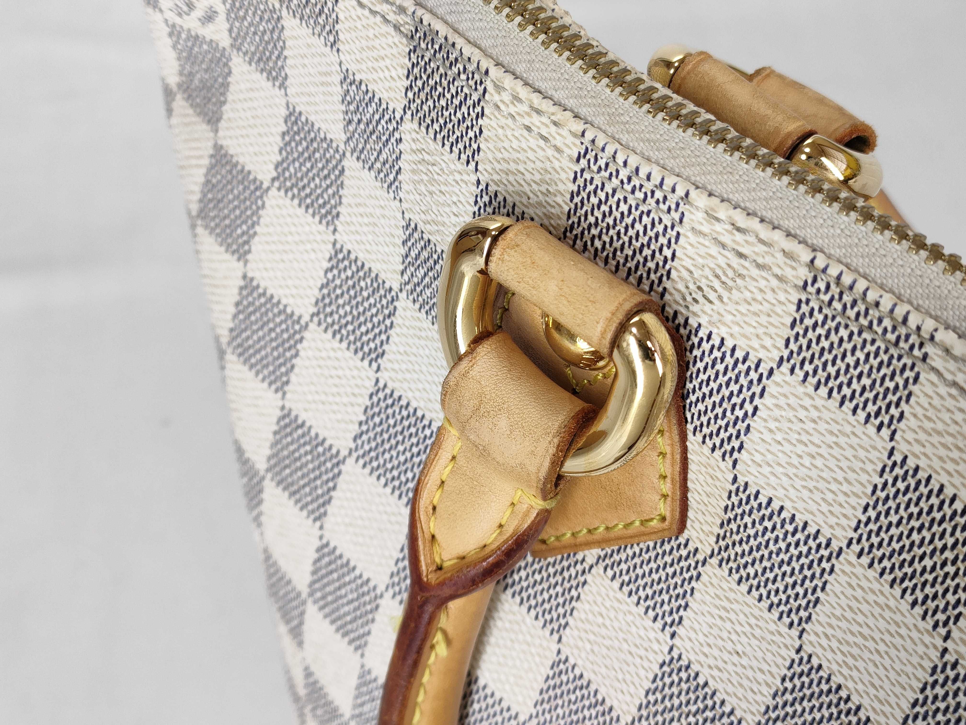 Damier Azur Saleya PM N51186 VI3087 White Tote Bag — view 5