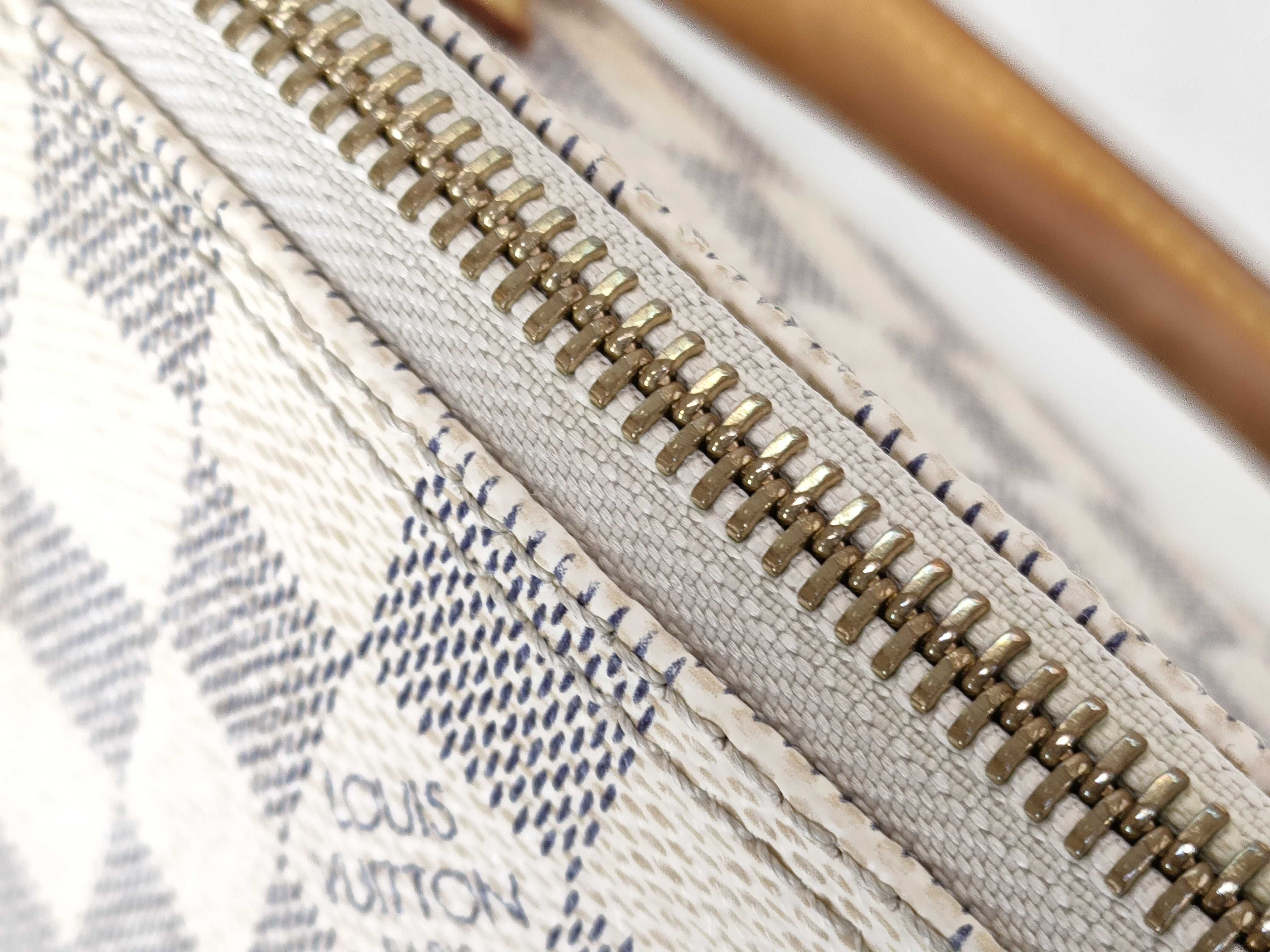 Damier Azur Saleya PM N51186 VI3087 White Tote Bag — view 6