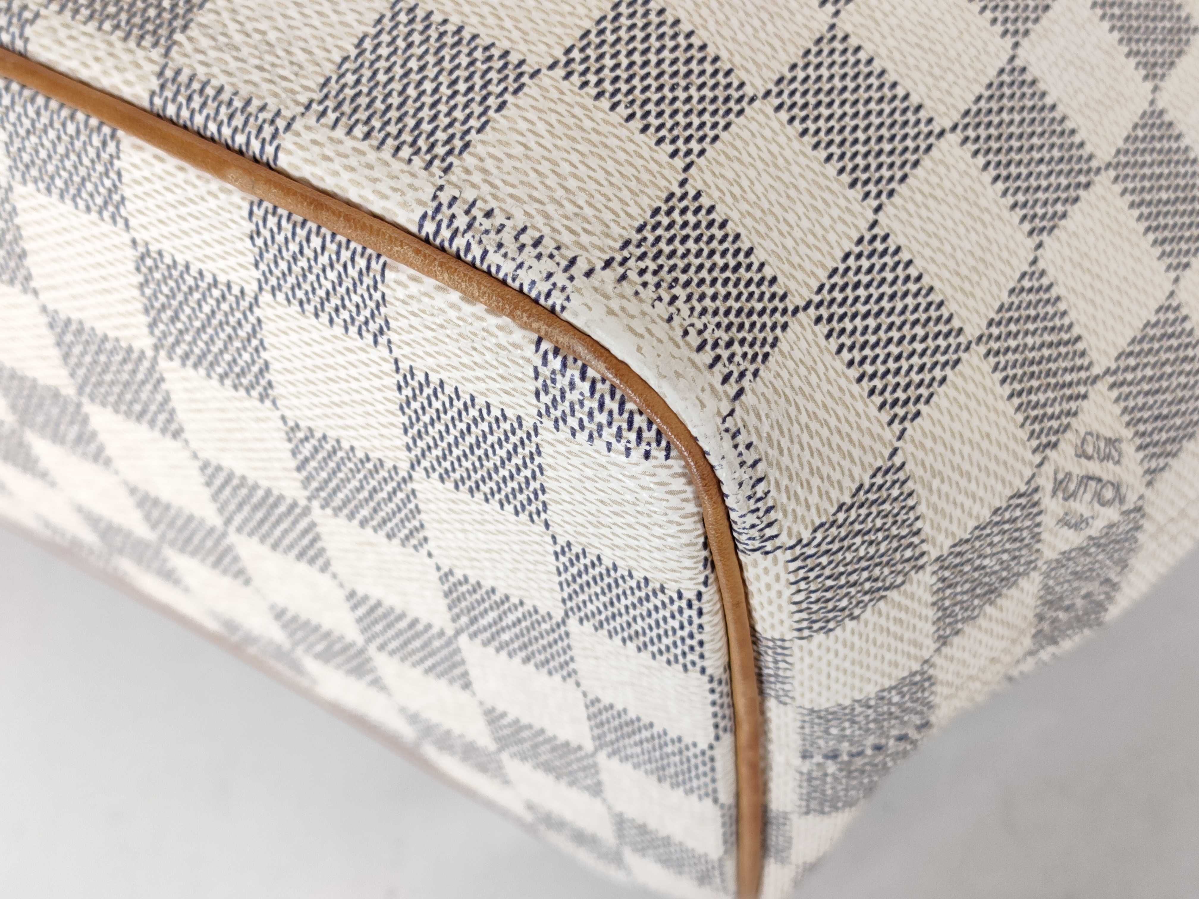 Damier Azur Saleya PM N51186 VI3087 White Tote Bag — view 7