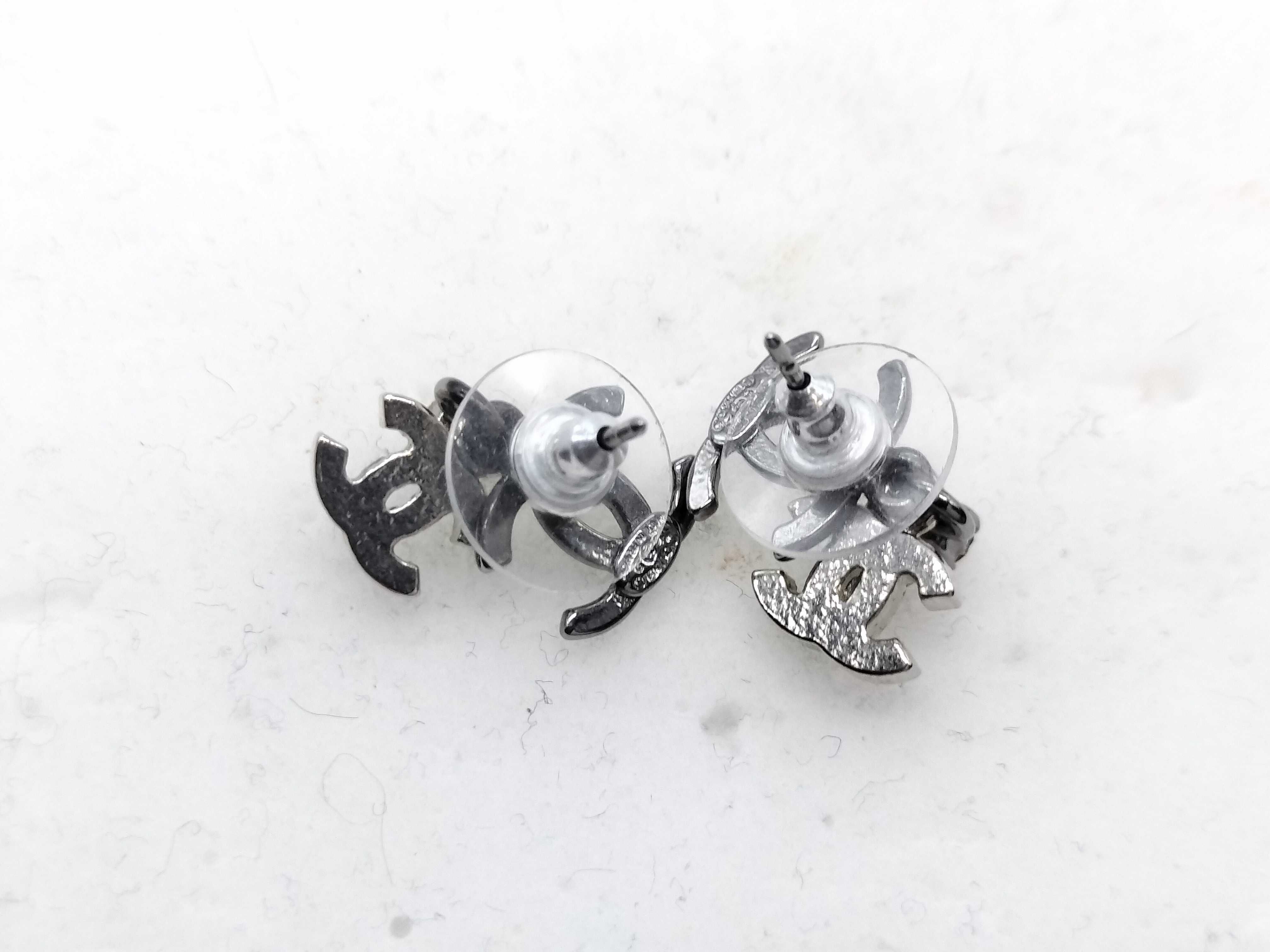 Coco Mark Rhinestone Earrings — view 4