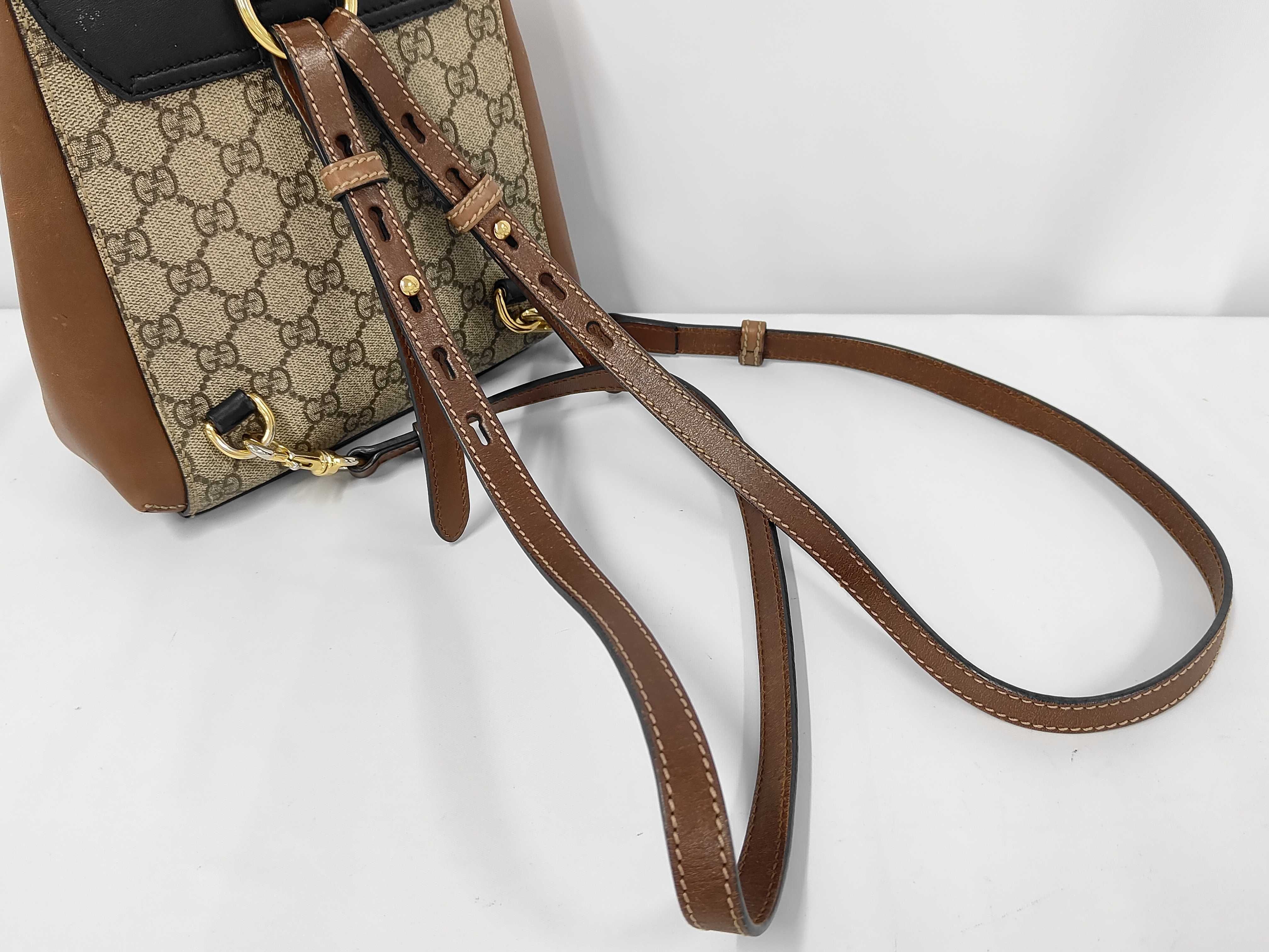 GG Supreme Padlock Backpack PVC Leather Backpack — view 3
