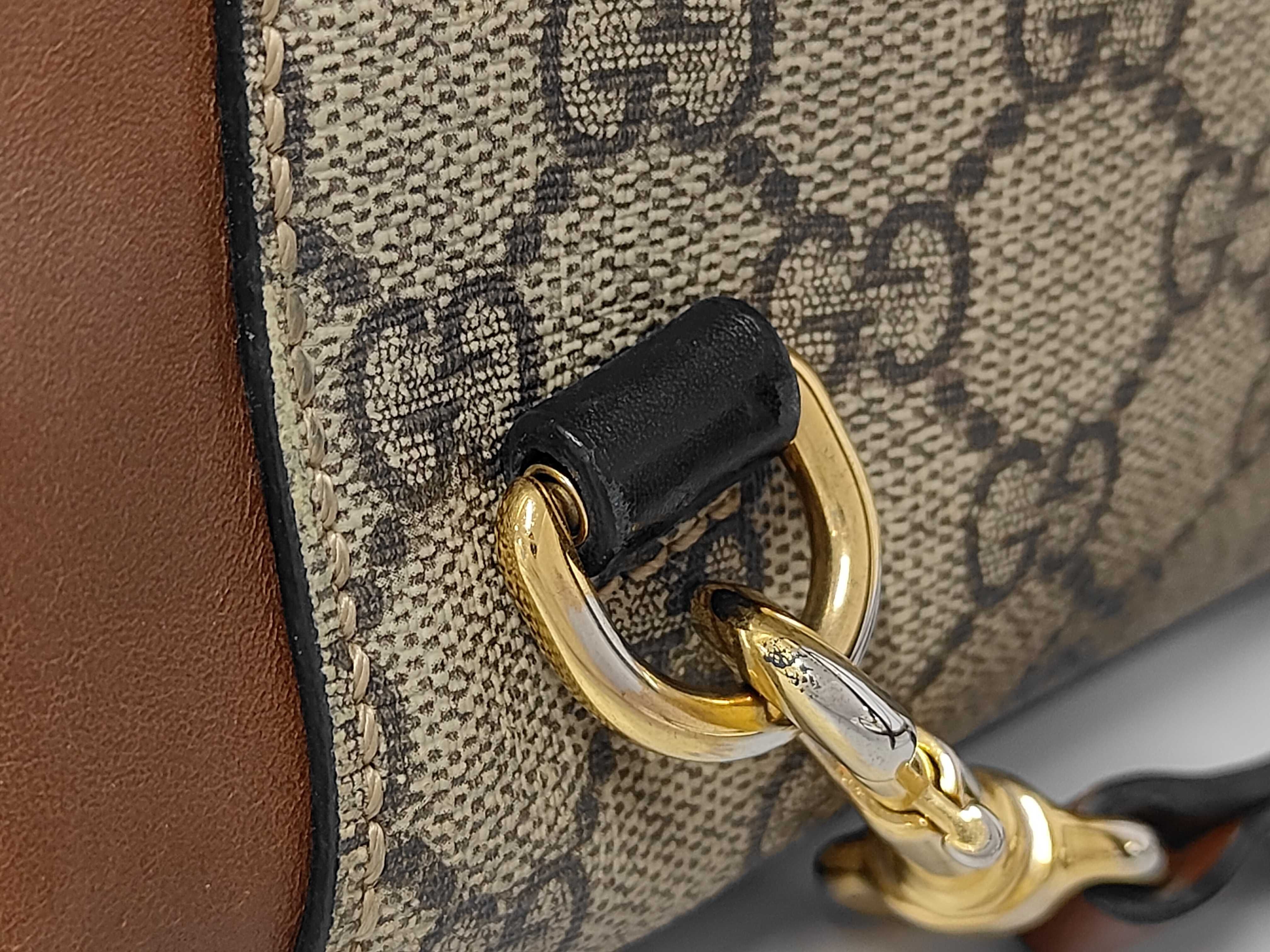 GG Supreme Padlock Backpack PVC Leather Backpack — view 6