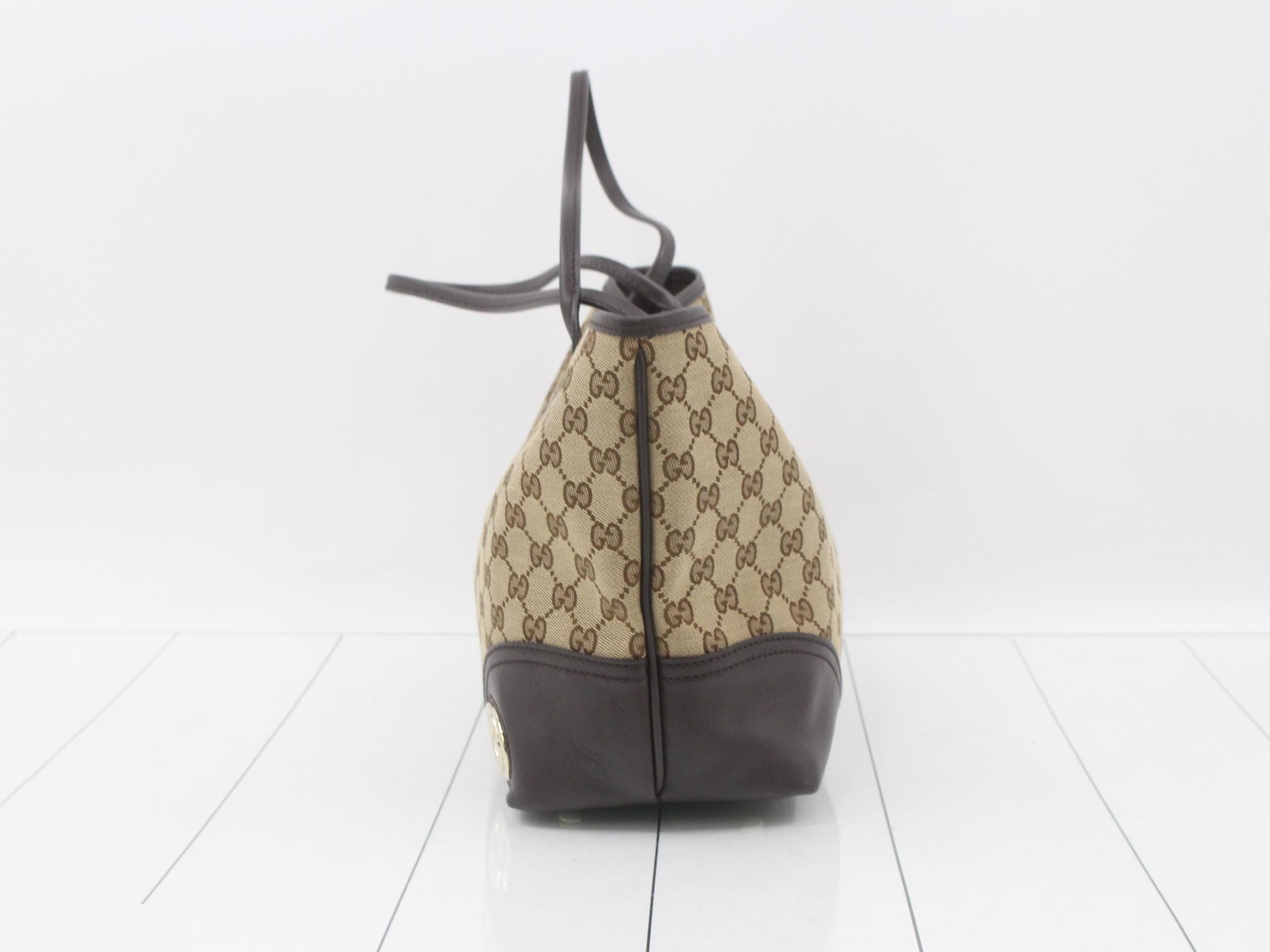 GG Canvas New Brit Tote Bag — view 3