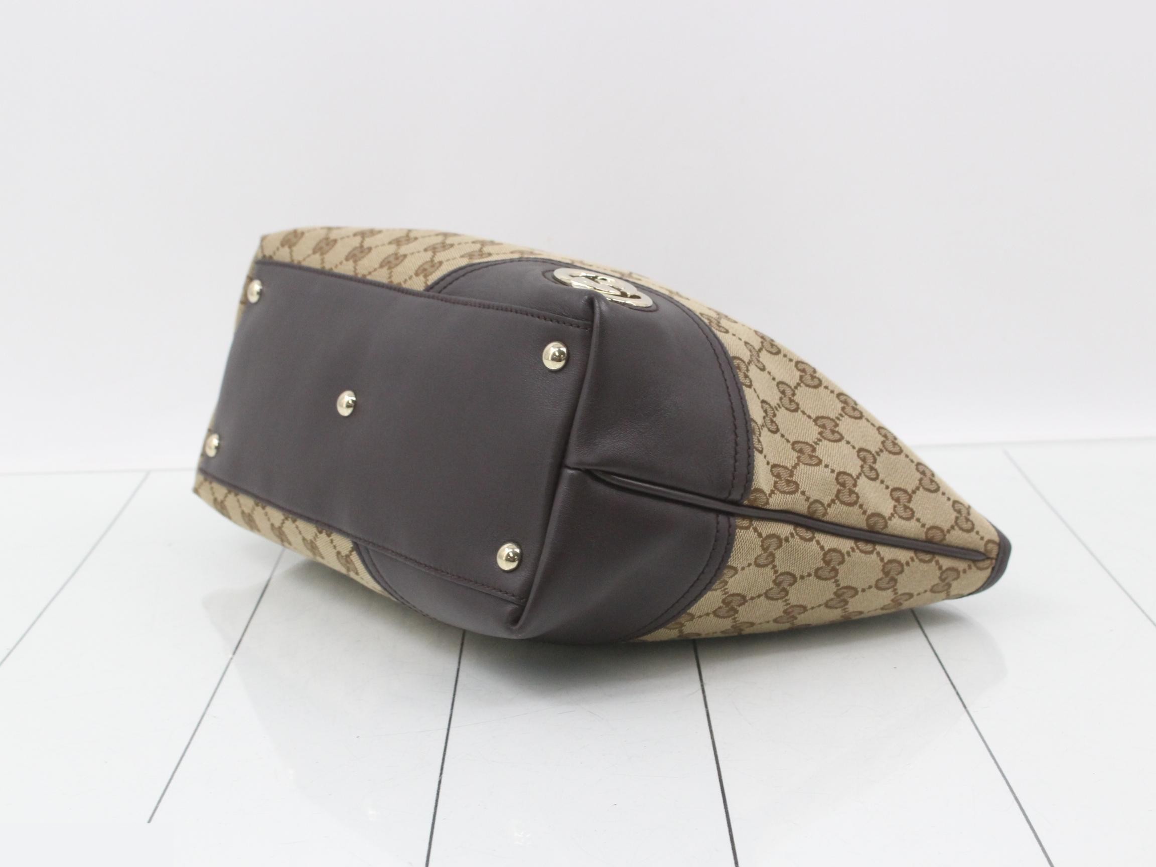 GG Canvas New Brit Tote Bag — view 6