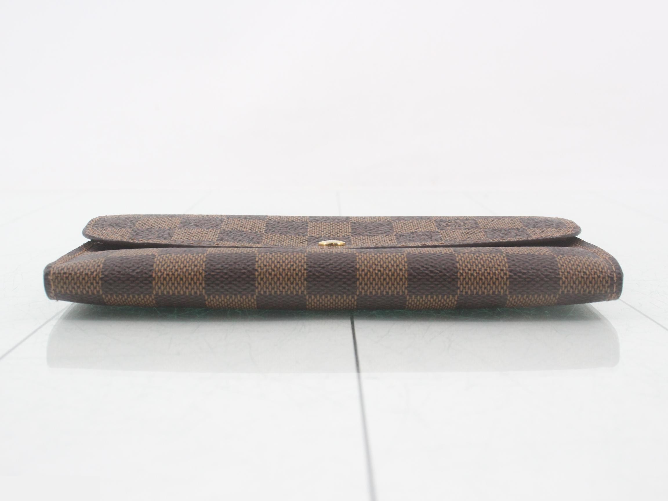 N63019 Damier Portefeuille Emilie Bi-fold Long Wallet — view 3