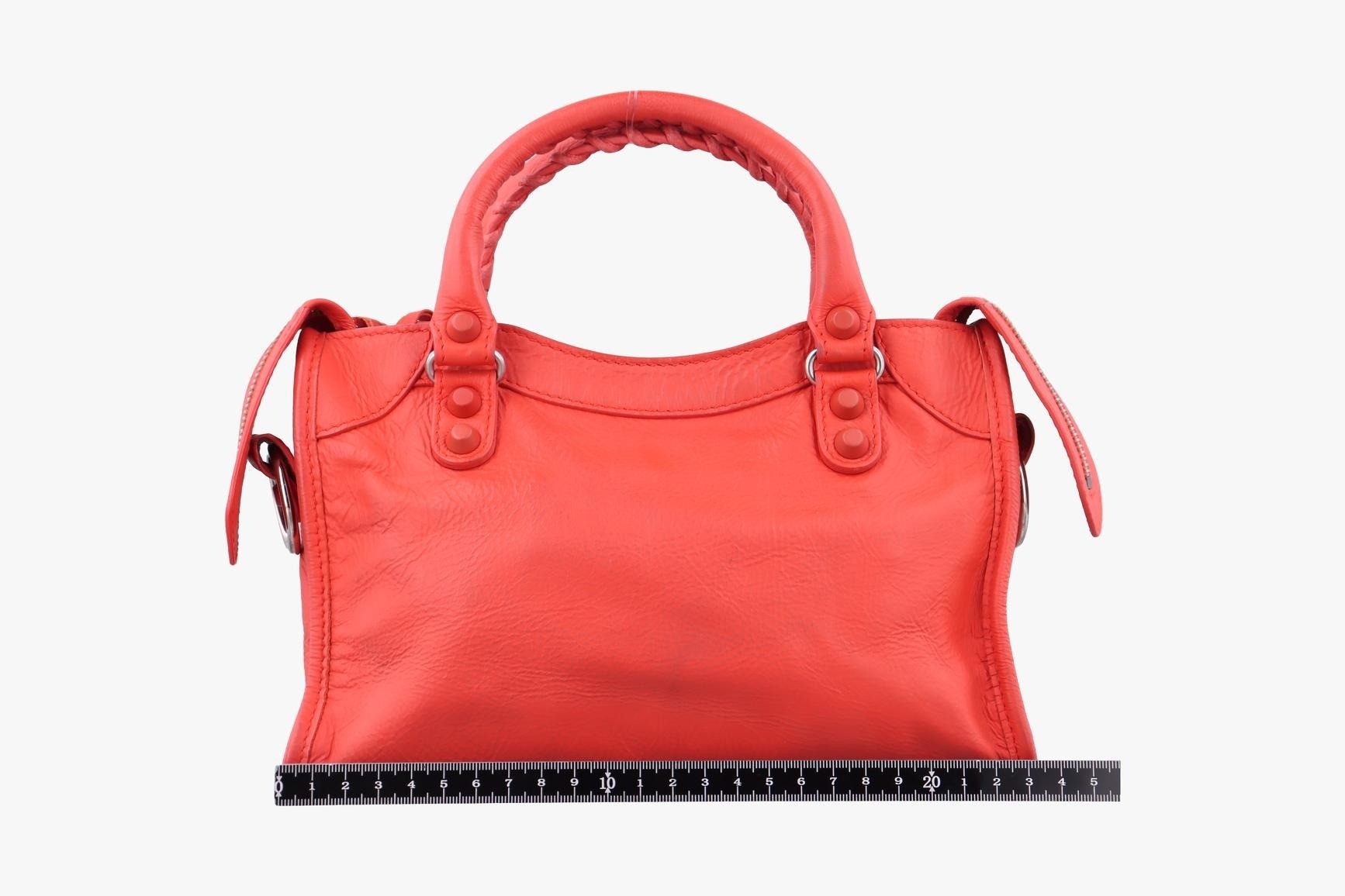 Electric Perforated Motorcycle City Lambskin Orange Red — view 2