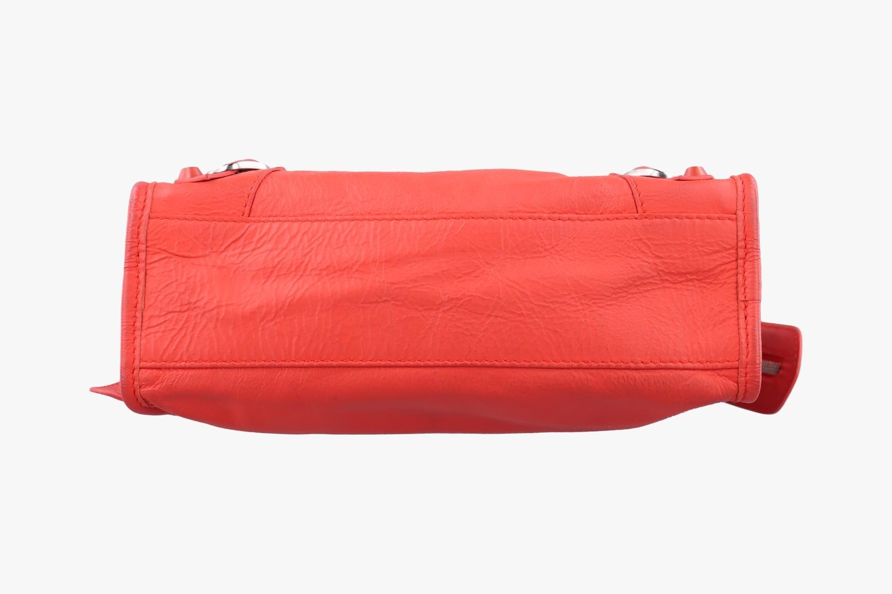 Electric Perforated Motorcycle City Lambskin Orange Red — view 3