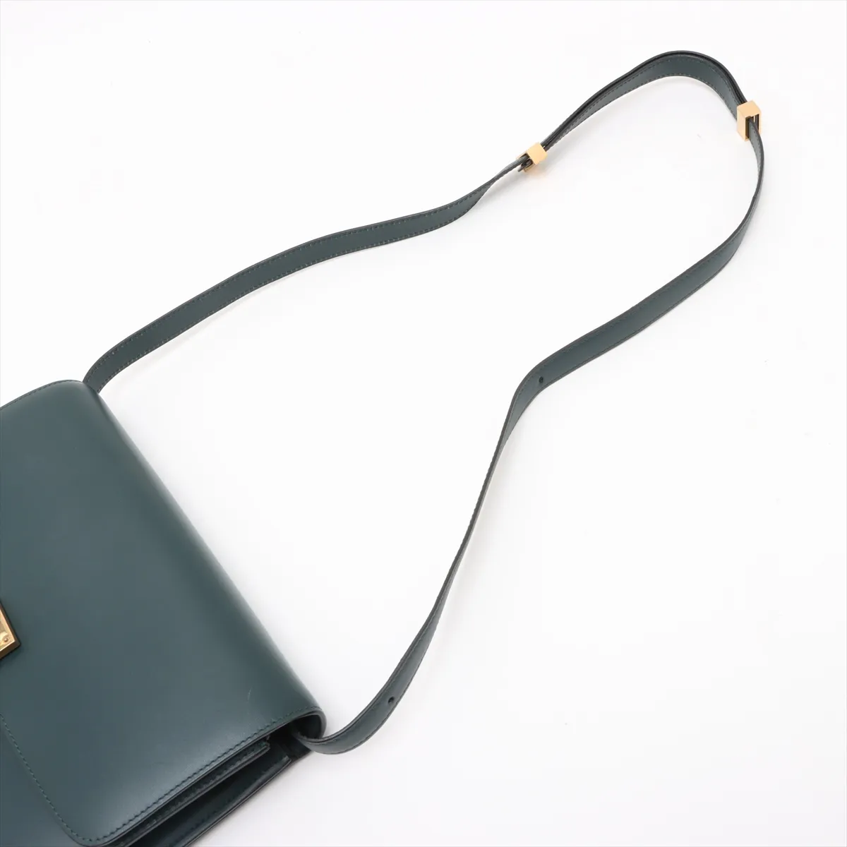 Classic Box Leather Shoulder Bag Green — view 5