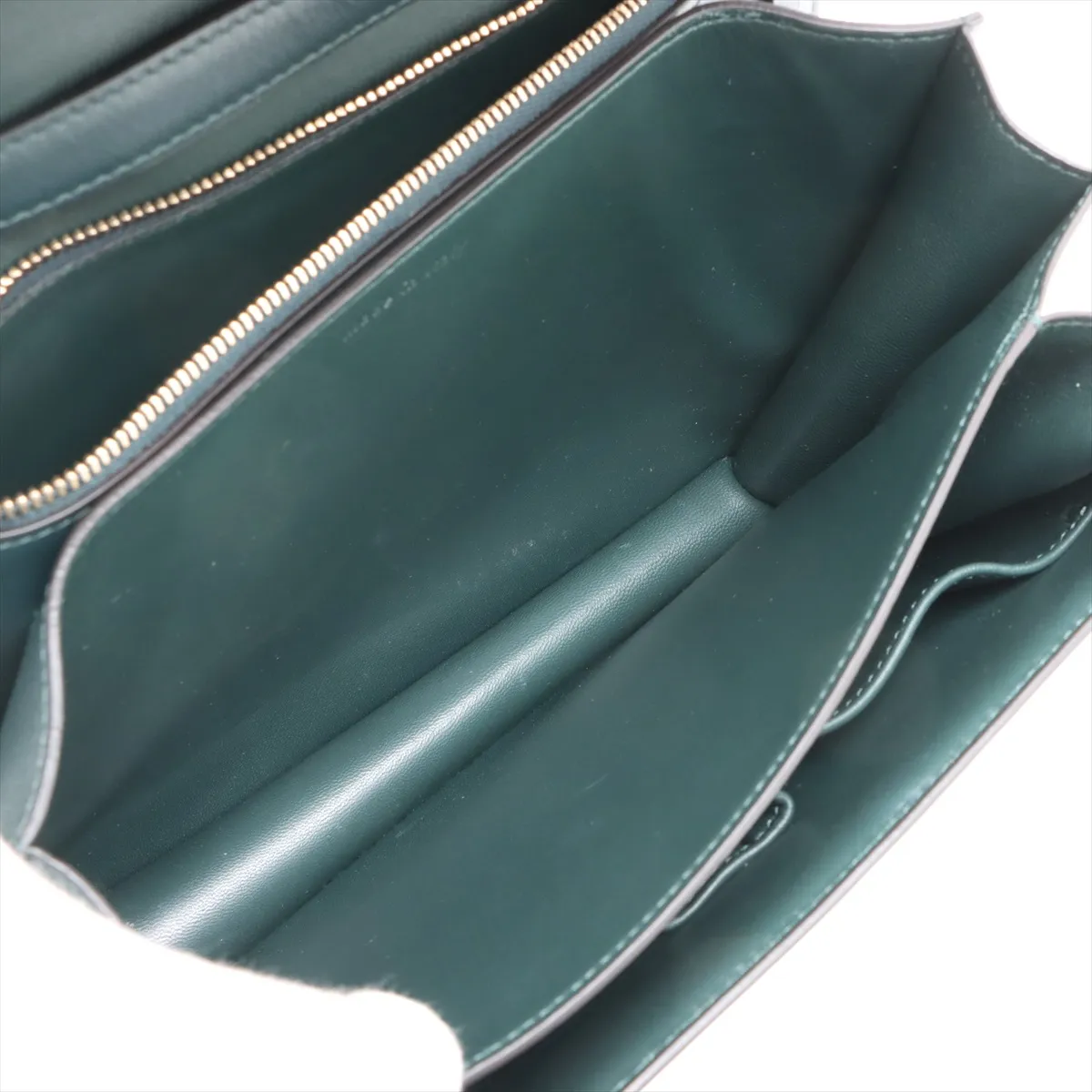 Classic Box Leather Shoulder Bag Green — view 7