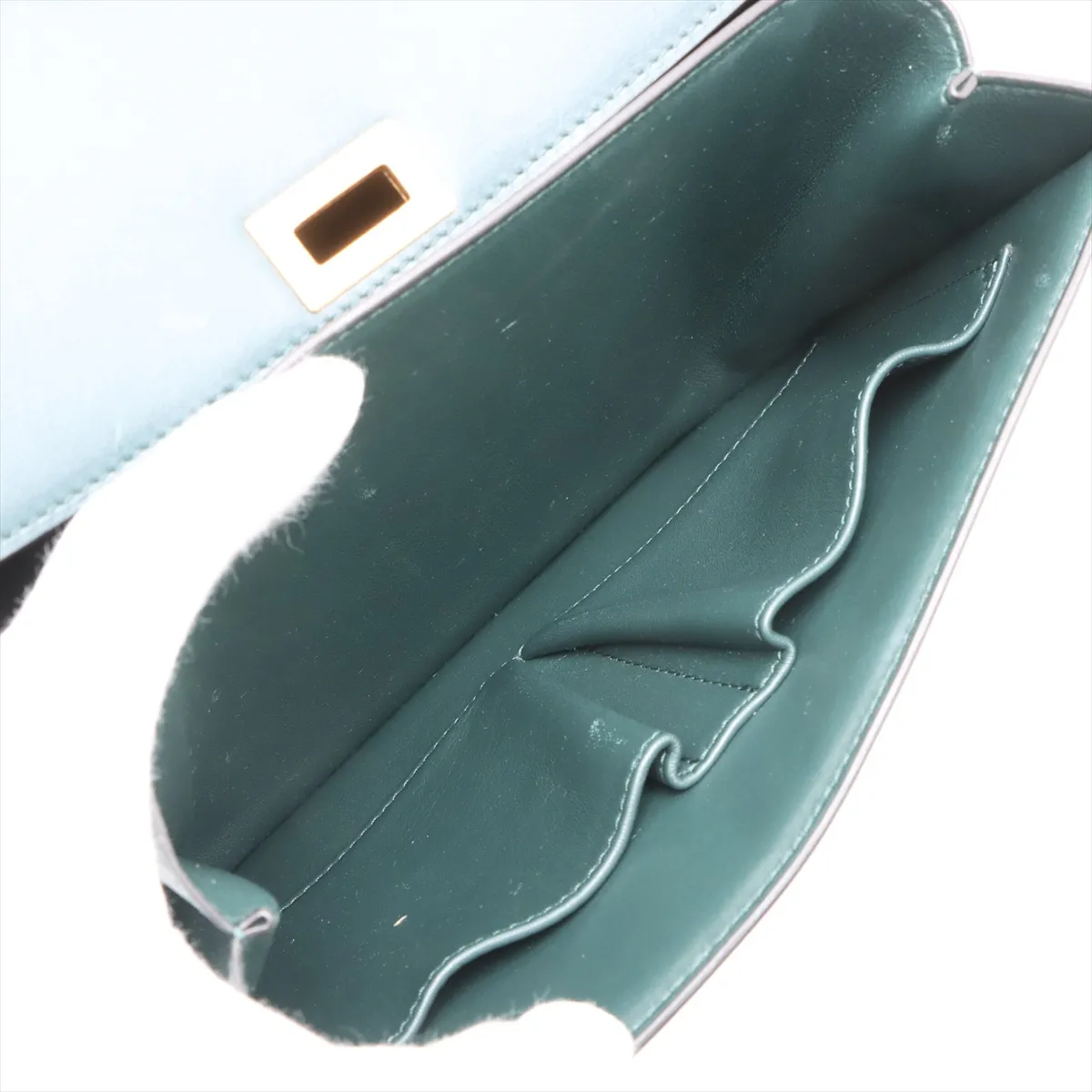 Classic Box Leather Shoulder Bag Green — view 8